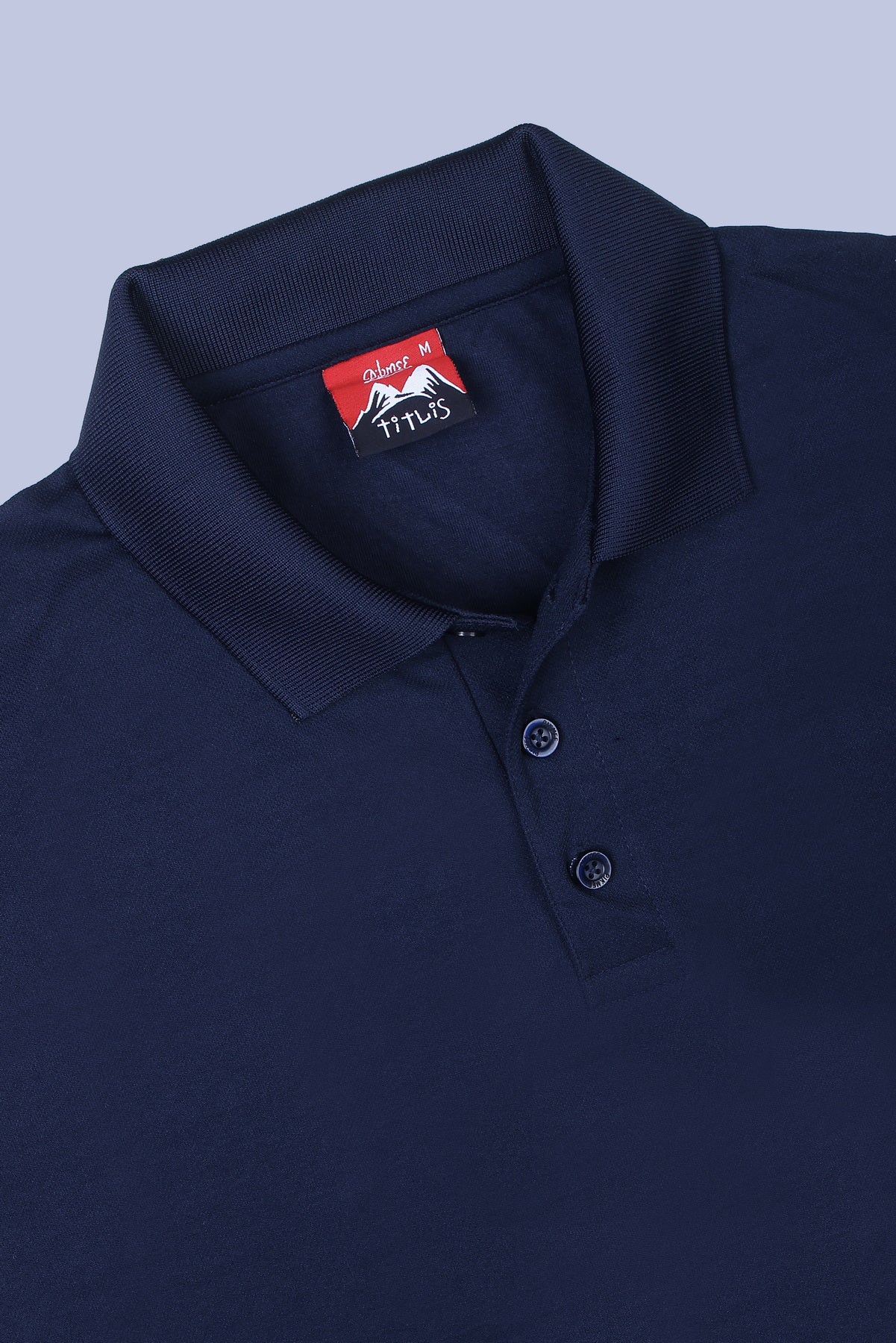 PIKMEE Titlis Polo T-Shirt in Navy Blue - image 6