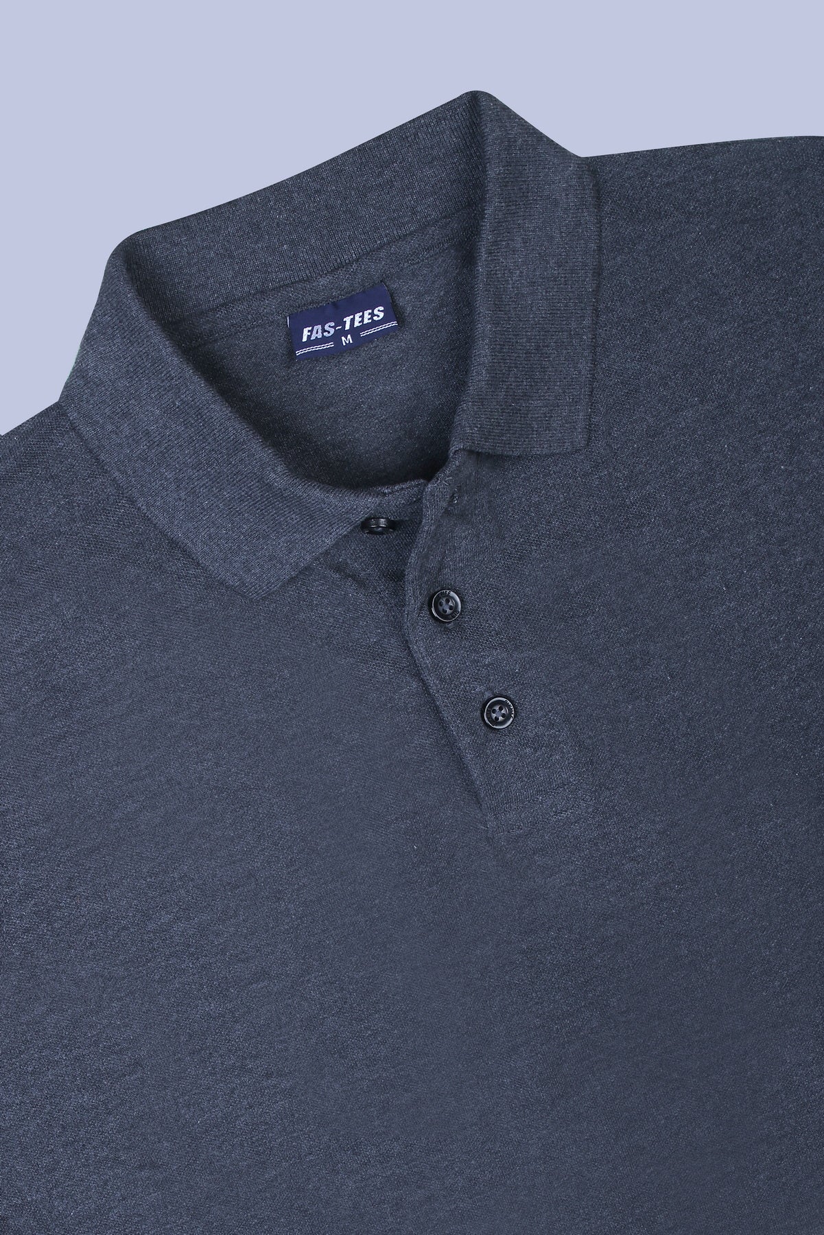 PIKMEE Fastees Polo T-Shirt in Charcoal Grey (Anthra) - image 6
