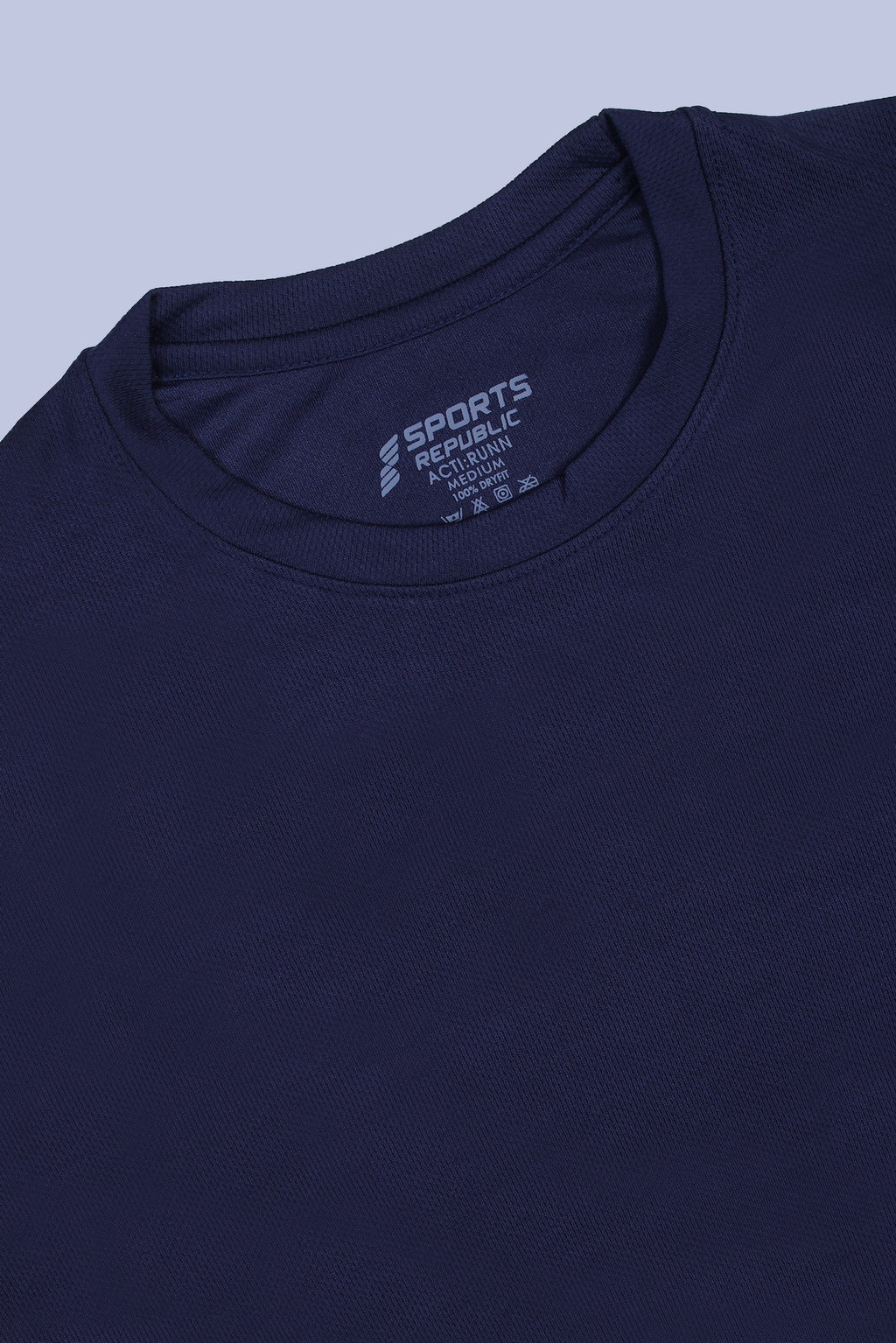 Sports Republic Acti-Runn Dryfit Crew Neck T-Shirt in Navy Blue - 5