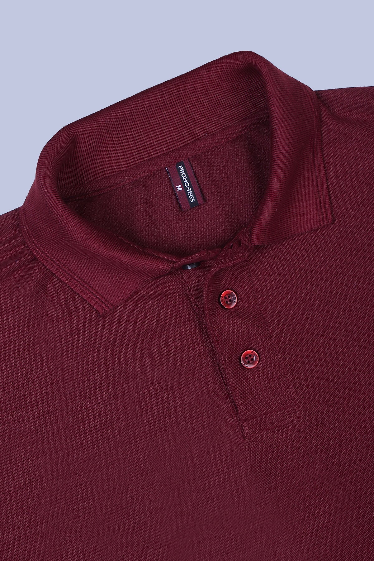 PIKMEE Promo-Tees Polo T-Shirt in Maroon - image 6