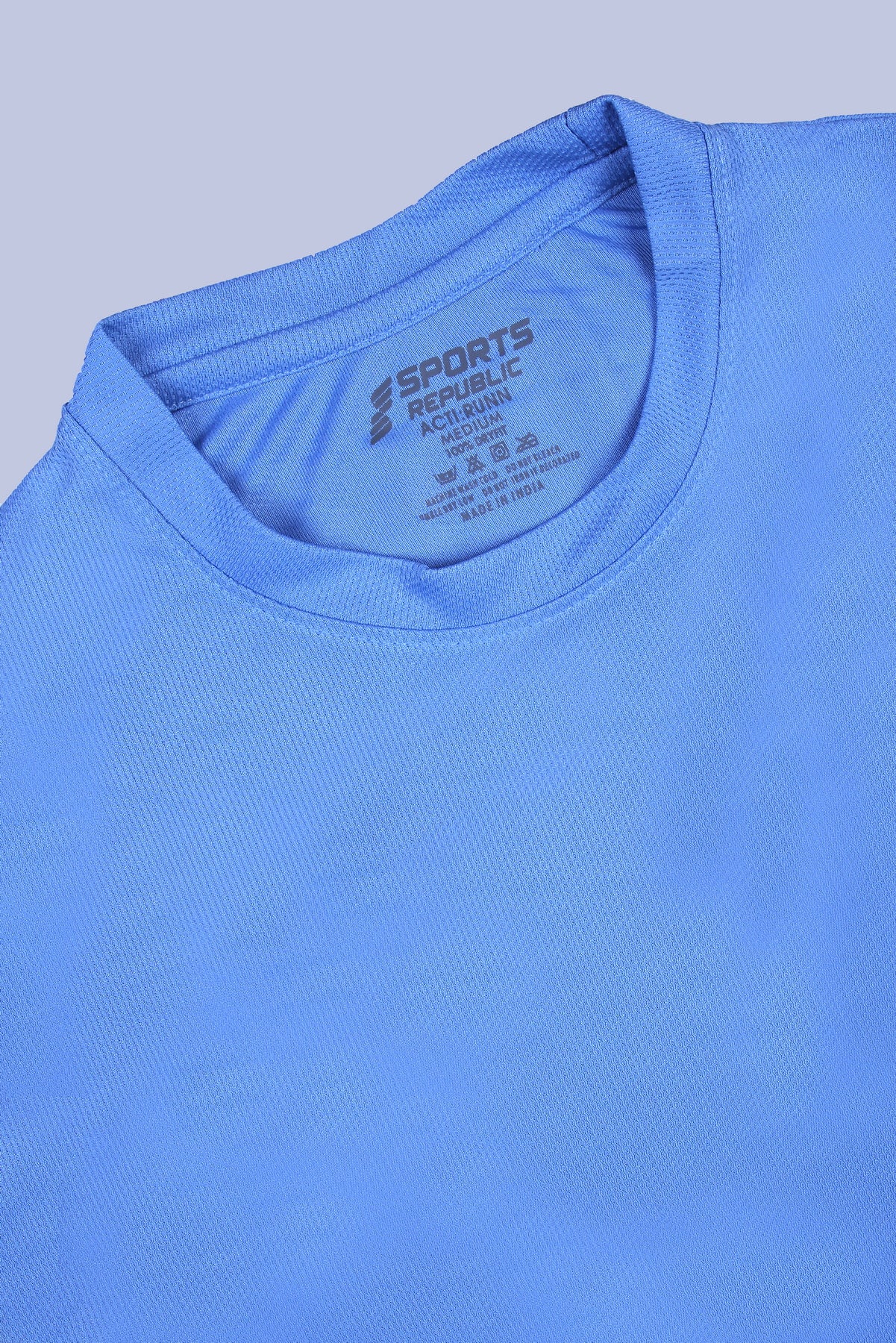 Sports Republic Acti-Runn Dryfit Crew Neck T-Shirt in Sky Blue - 5
