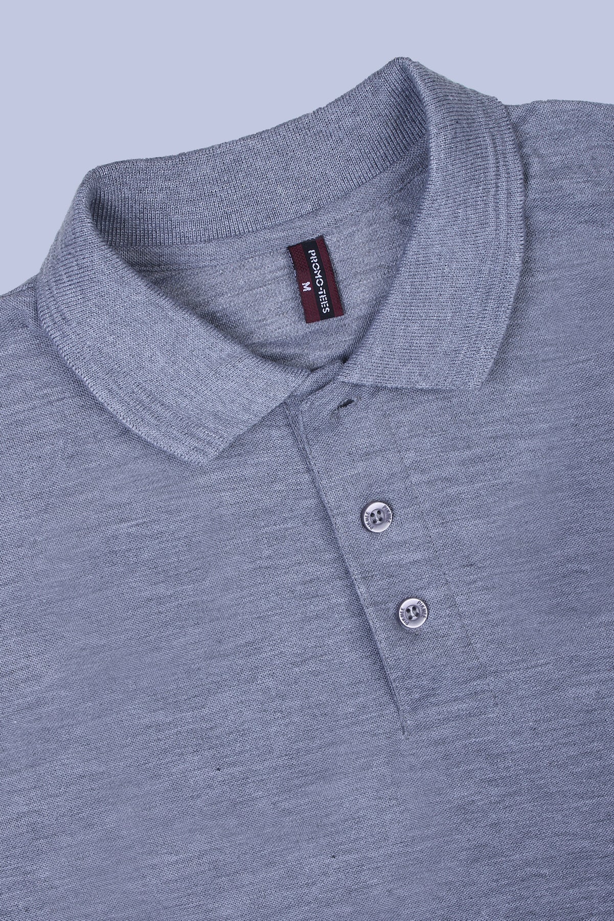 PIKMEE Promo-Tees Polo T-Shirt in Grey Melange - image 6
