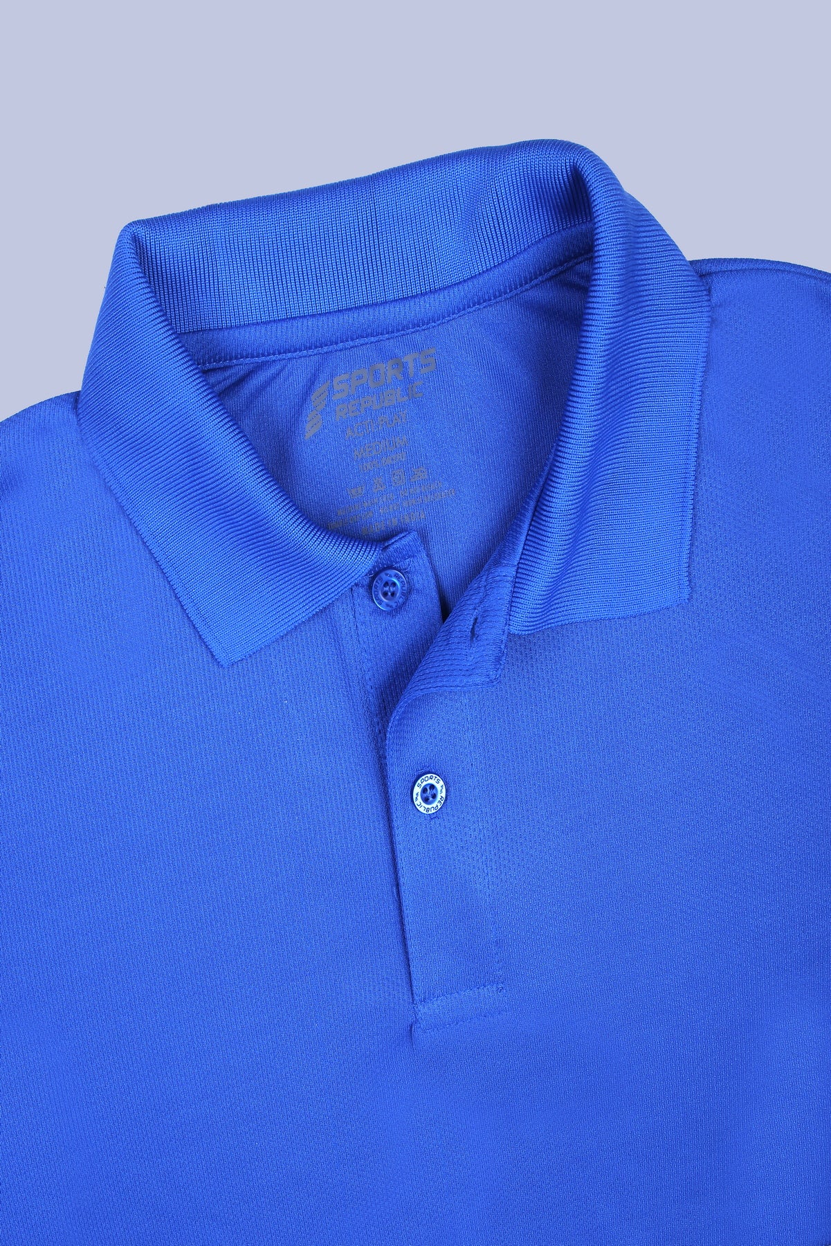 Sports Republic Acti-Play Dryfit Polo T-Shirt in Royal Blue - 5