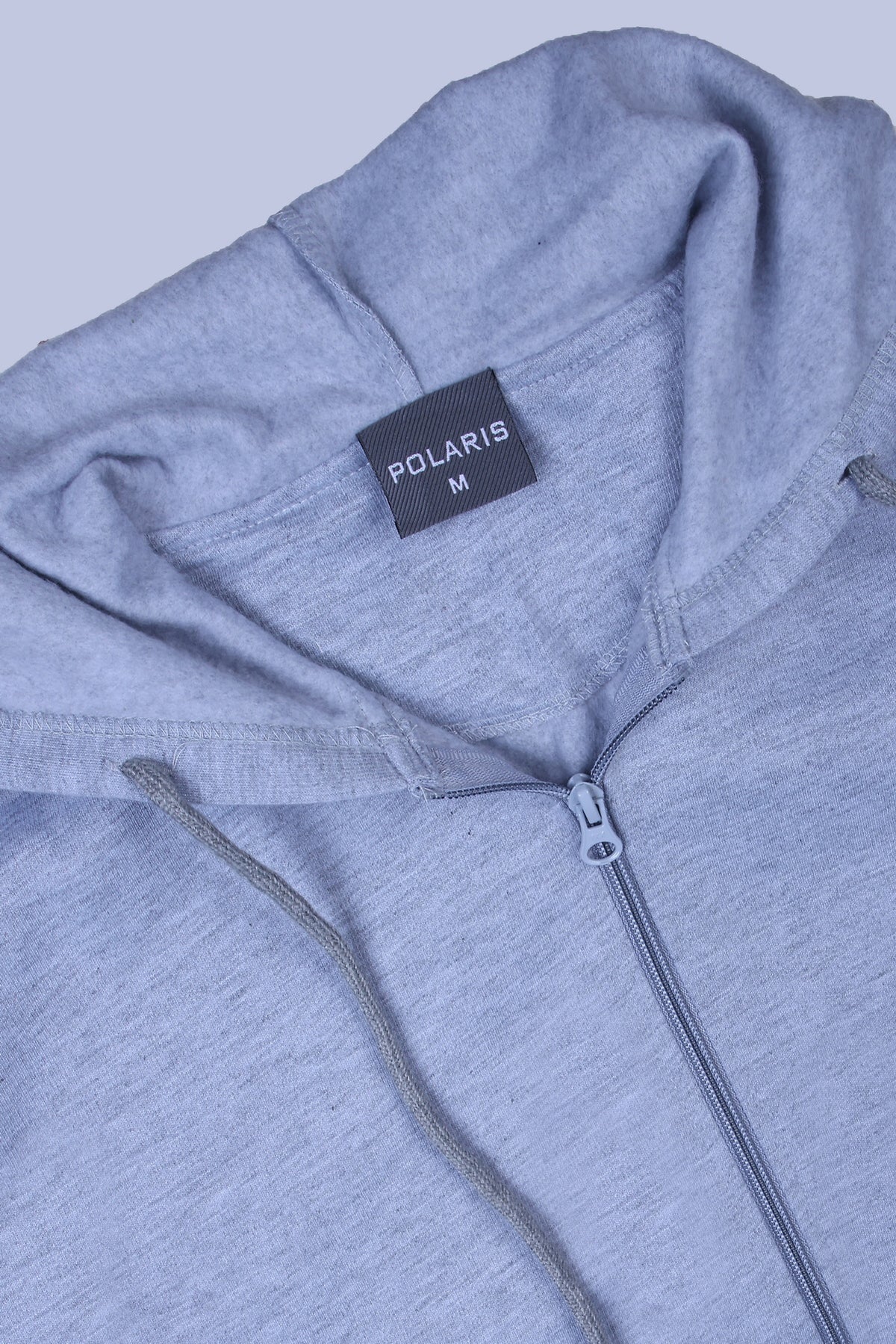Pikmee Polaris Men's Zipper Hoodie Sweatshirt - Grey Melange
