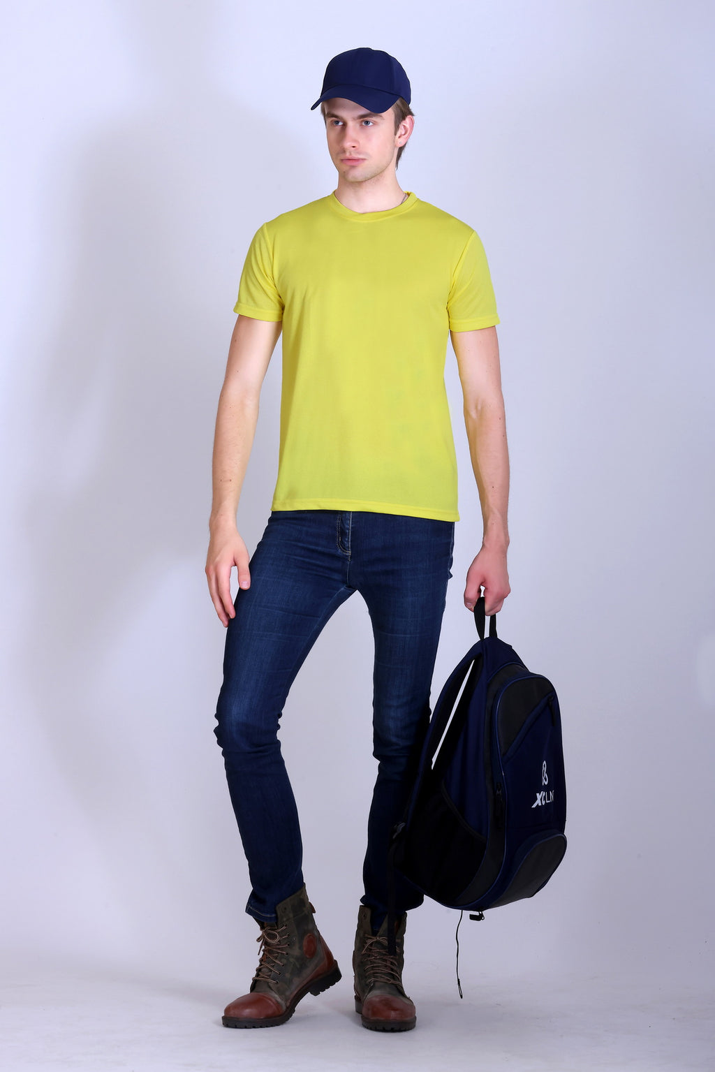 Sports Republic Acti-Runn Dryfit Crew Neck T-Shirt in Lemon Yellow - 6