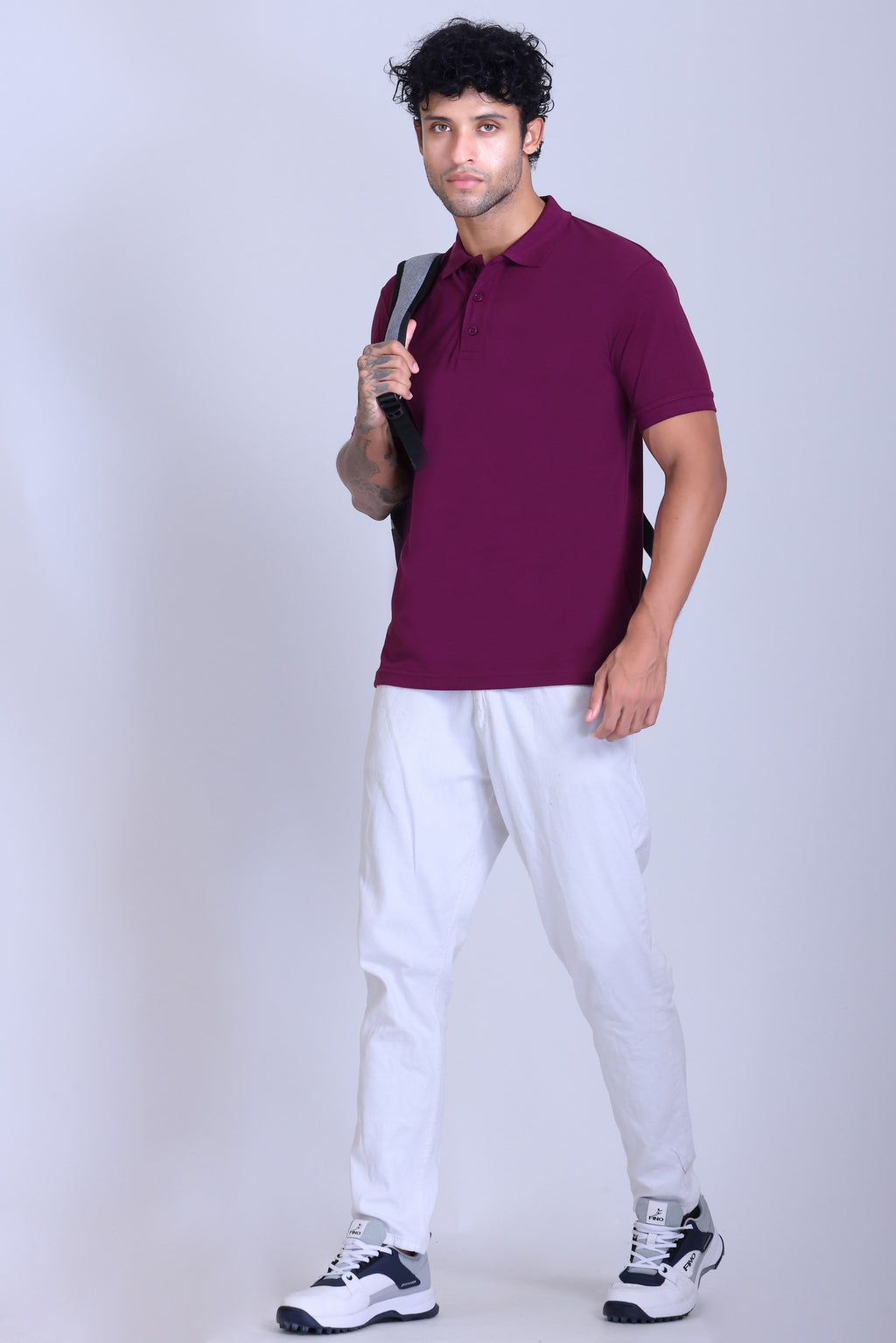 PIKMEE Fastees Polo T-Shirt in Majenta - image 7