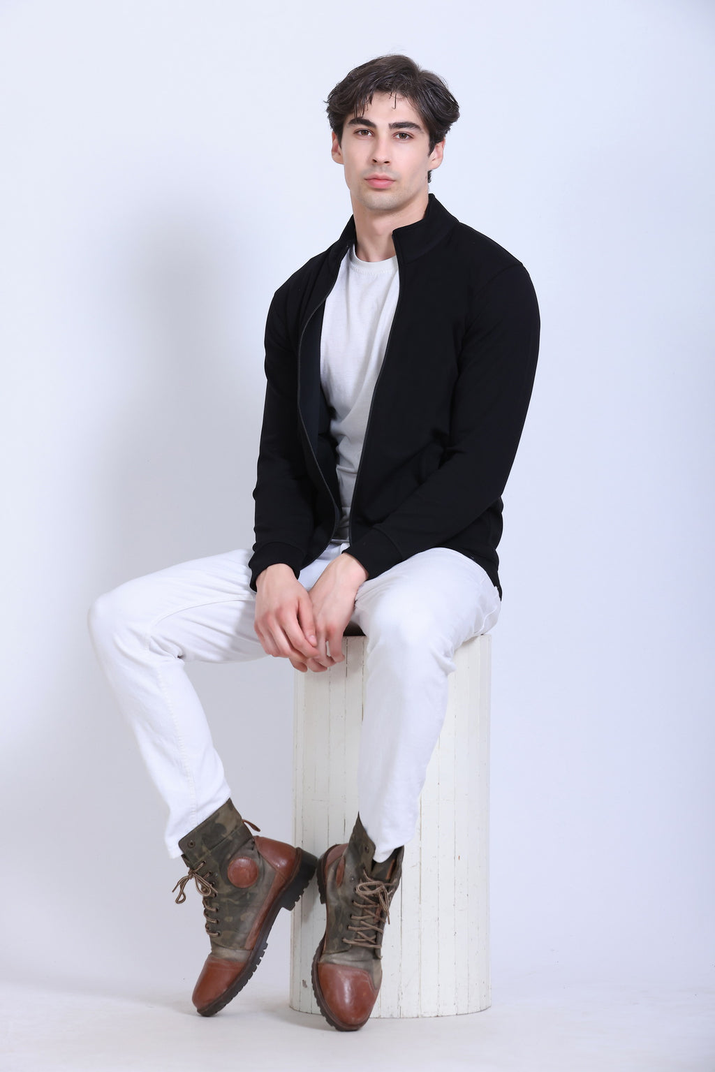 Winbarg Stretch Men's Casual Jacket - Black