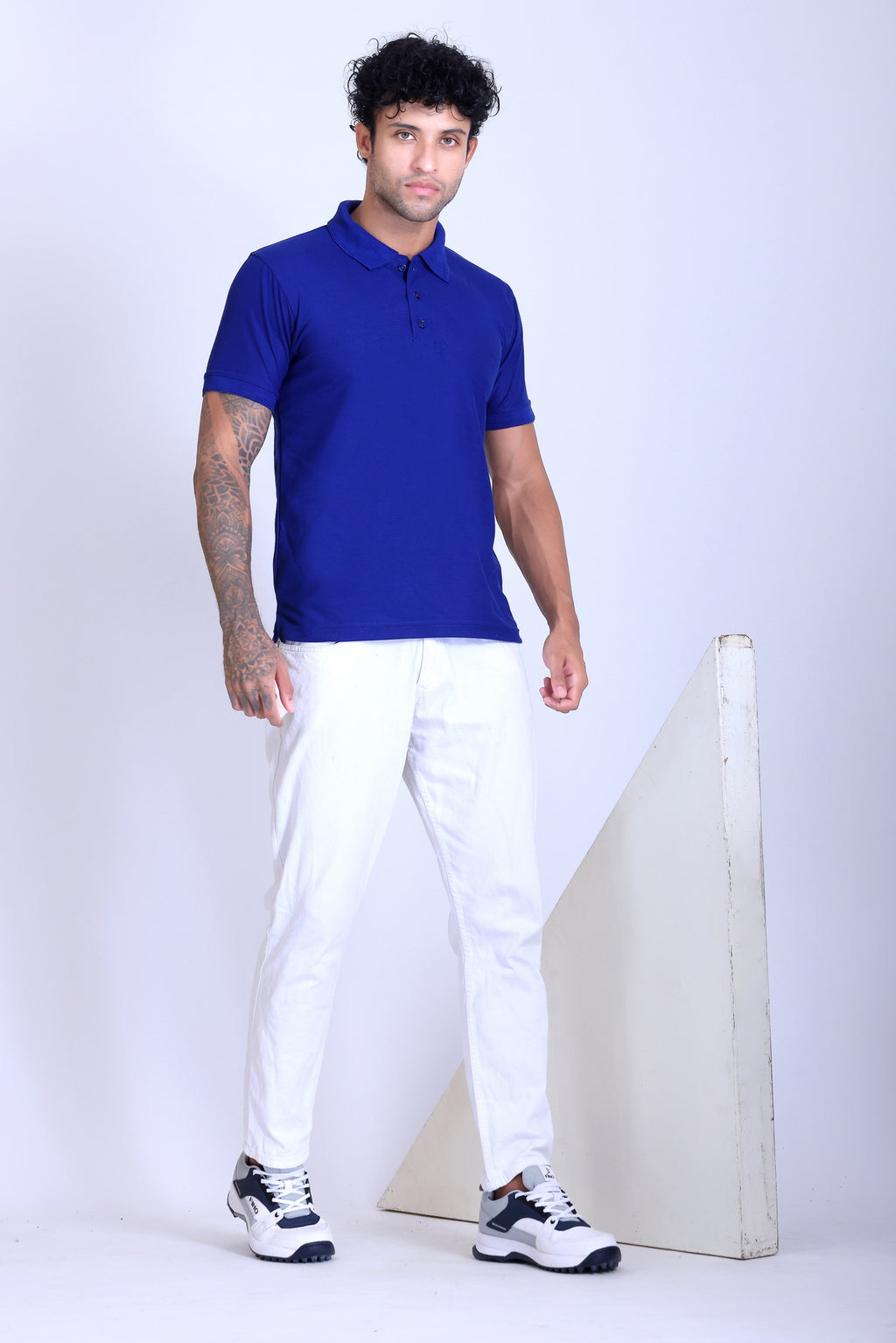PIKMEE Promo-Tees Polo T-Shirt in Royal Blue - image 7