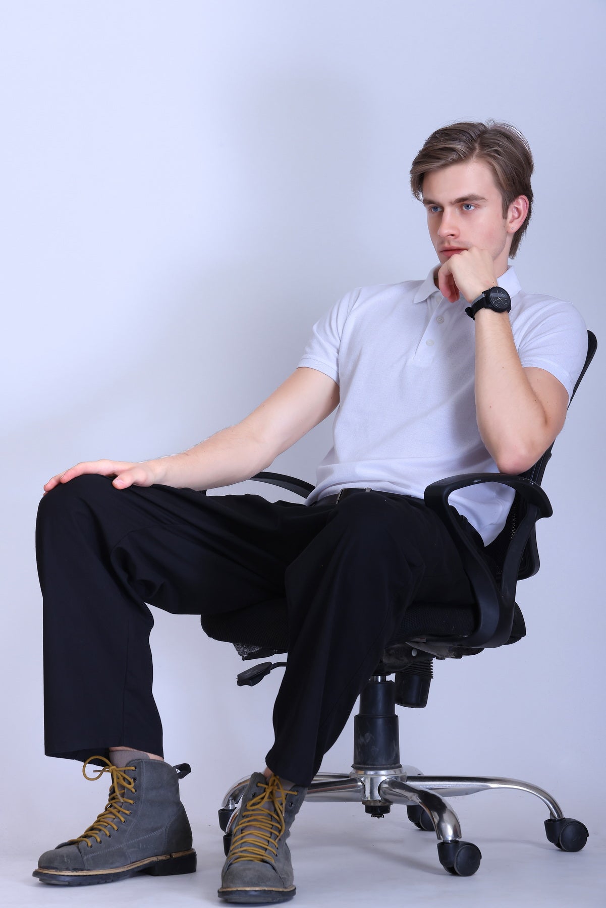 WINBARG Eco-Tees Polo T-Shirt in White - image 6
