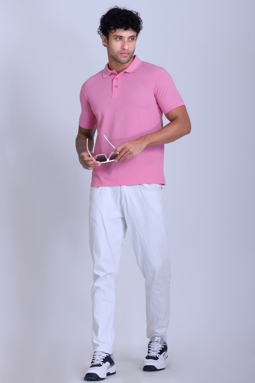 PIKMEE Fastees Polo T-Shirt in Pink - image 7