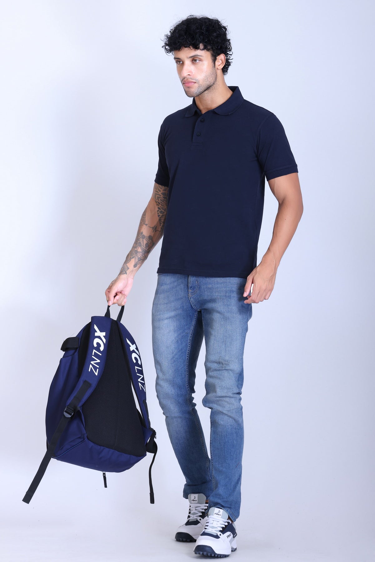 WINBARG Eco-Tees Polo T-Shirt in Navy - image 6