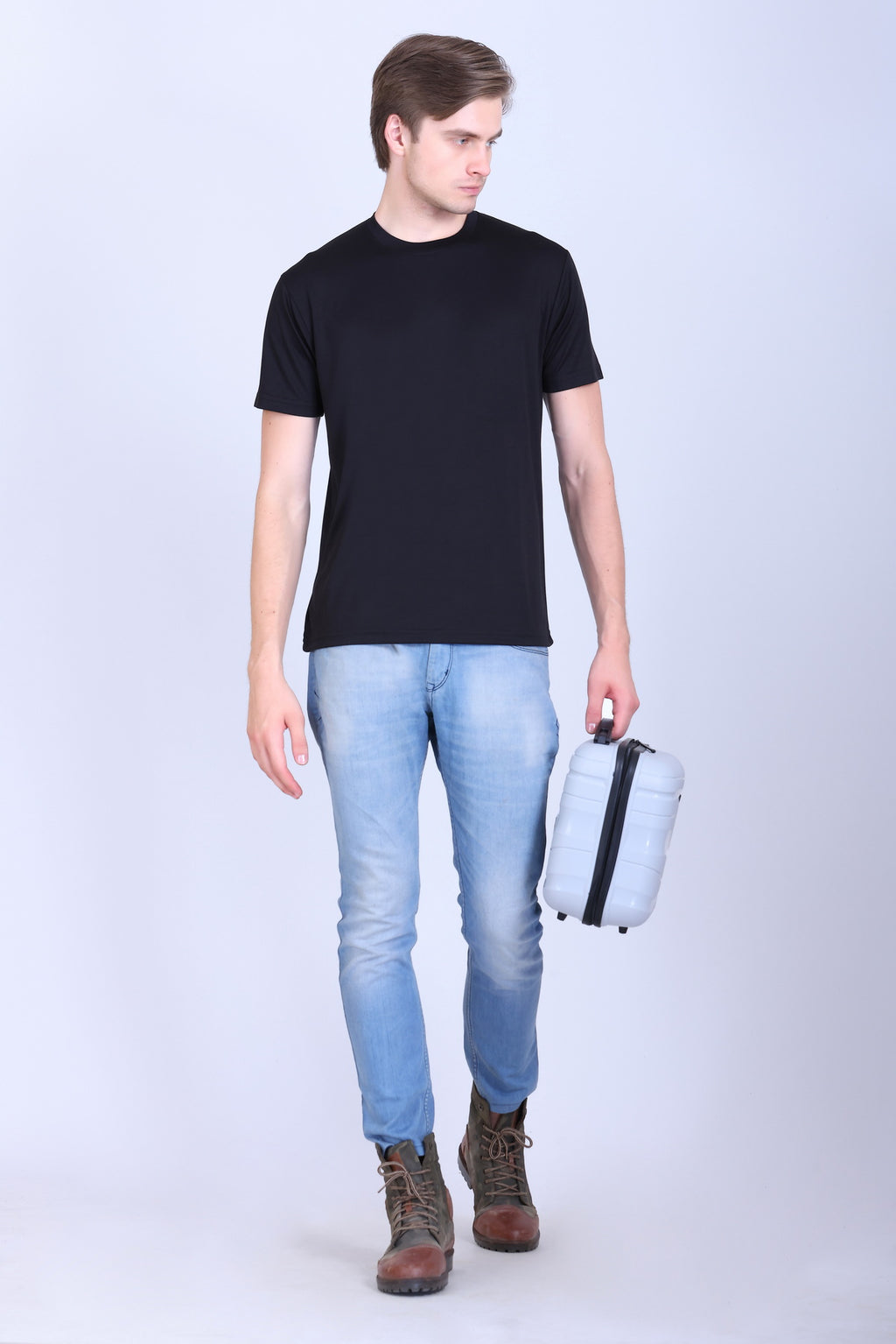 Sports Republic Acti-Runn Dryfit Crew Neck T-Shirt in Black - 6