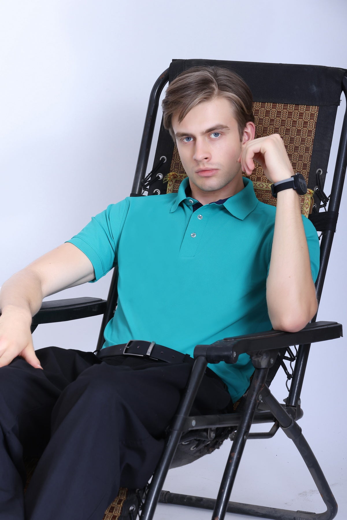 WINBARG Spanish Polo T-Shirt in Siemens Green - image 6