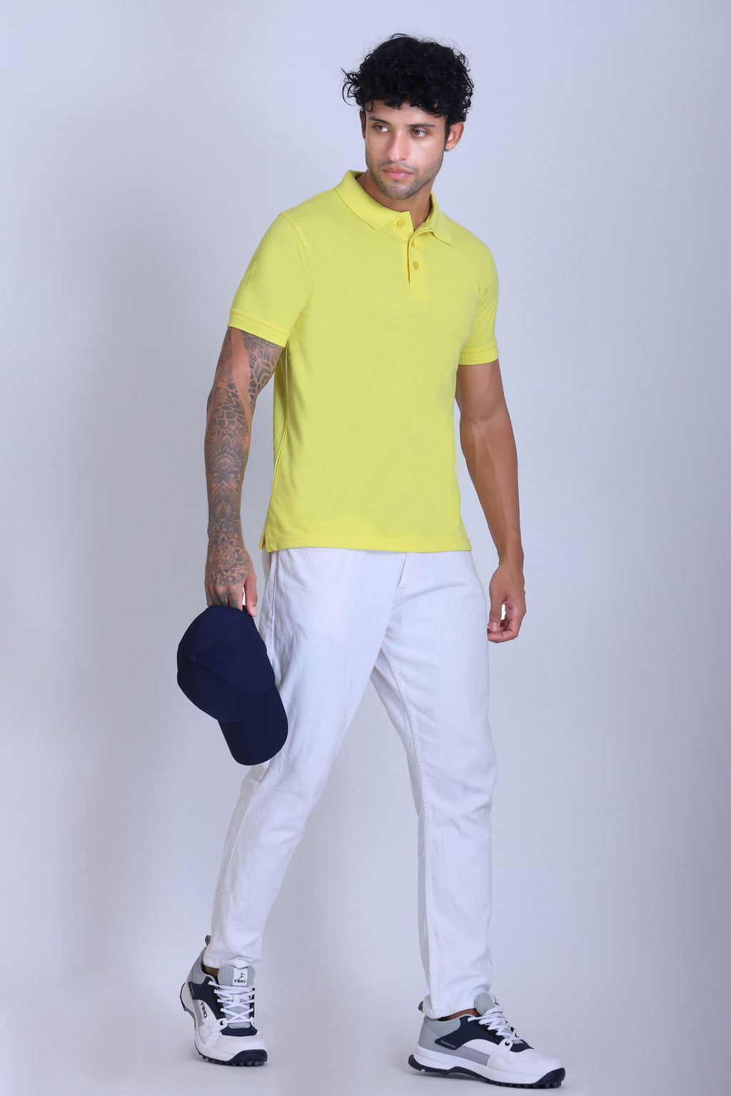 PIKMEE Fastees Polo T-Shirt in Lemon Yellow - image 7