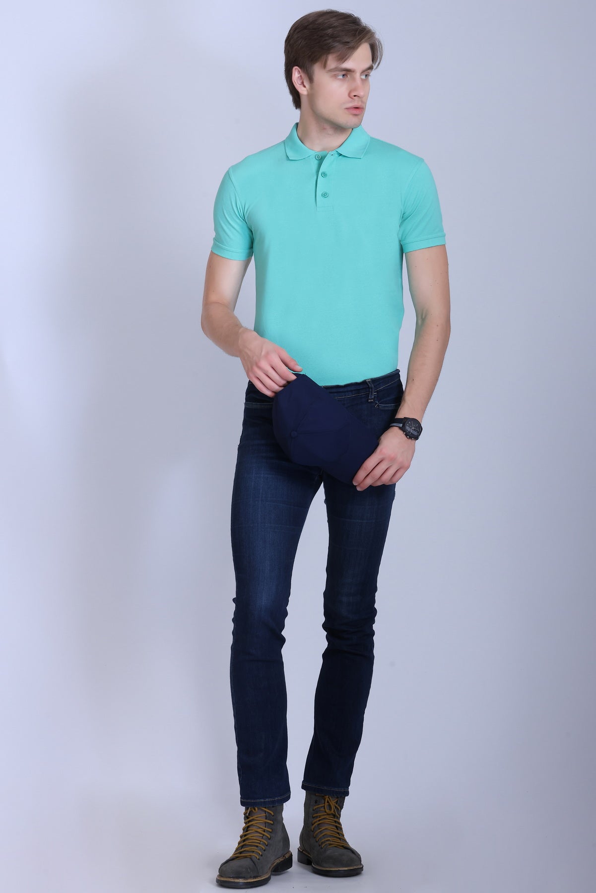 PIKMEE Fastees Polo T-Shirt in Coral Green - image 7