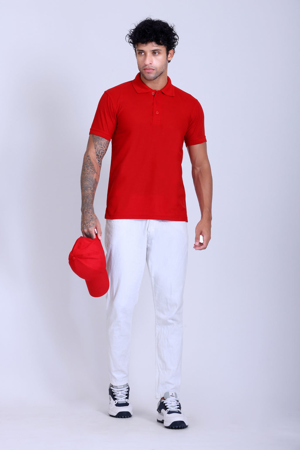 PIKMEE Promo-Tees Polo T-Shirt in Red - image 7
