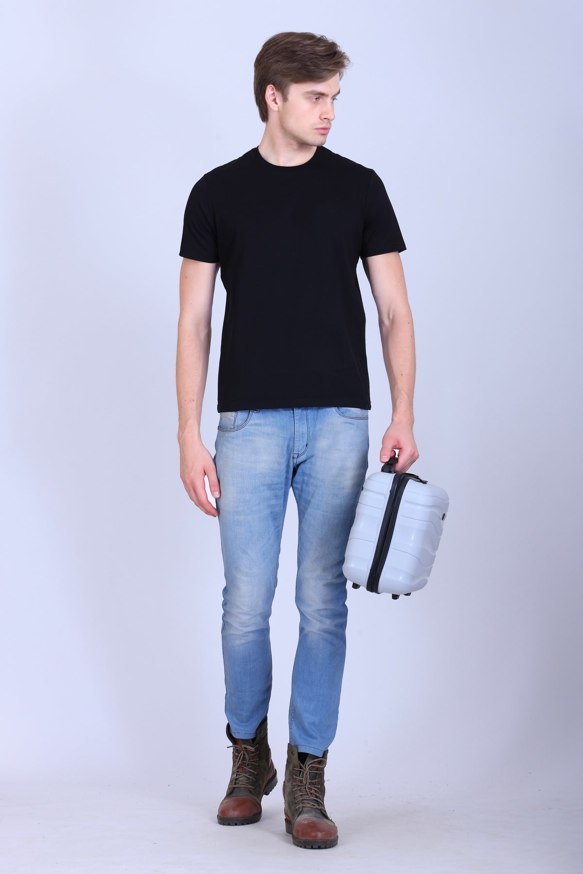 WINBARG Crew Neck T-Shirt in Black - image 6