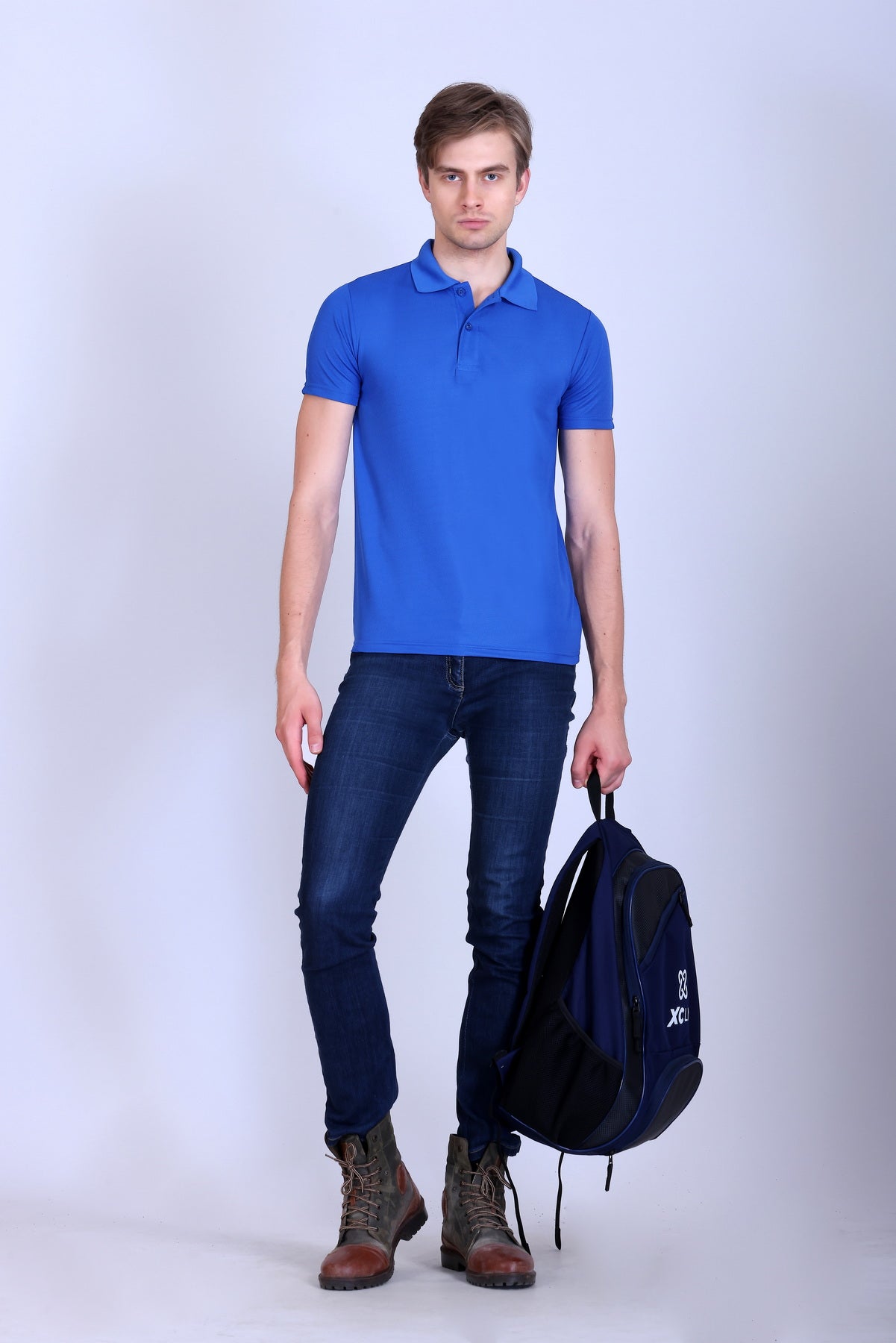 Sports Republic Acti-Play Dryfit Polo T-Shirt in Royal Blue - 6