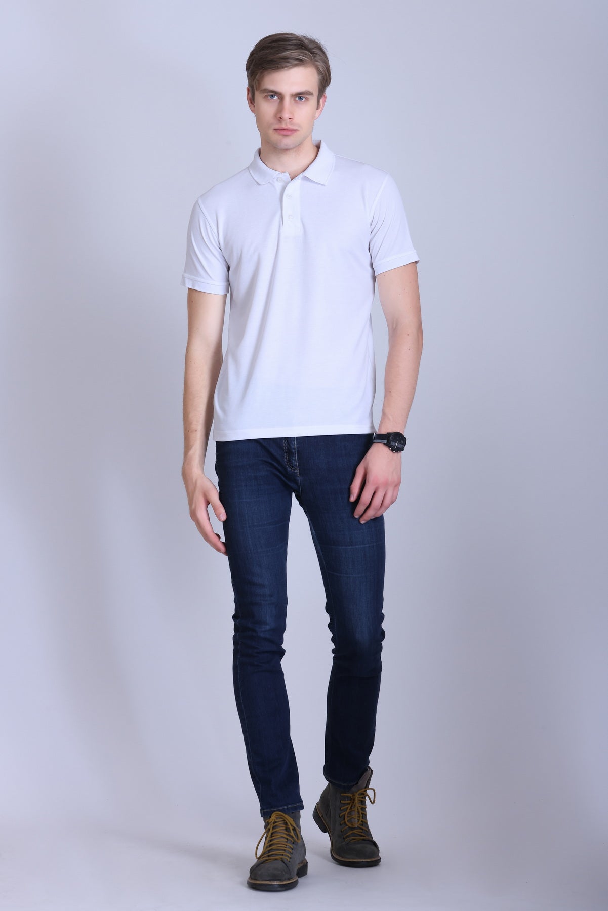 PIKMEE Titlis Polo T-Shirt in White - image 7