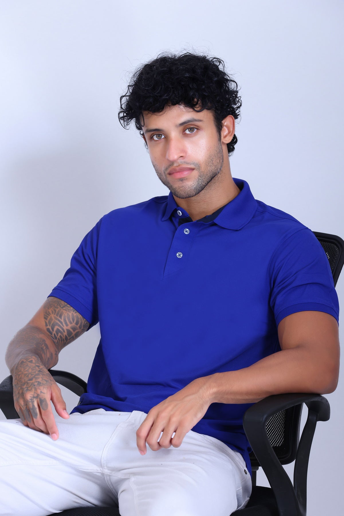WINBARG Spanish Polo T-Shirt in Royal Blue - image 7