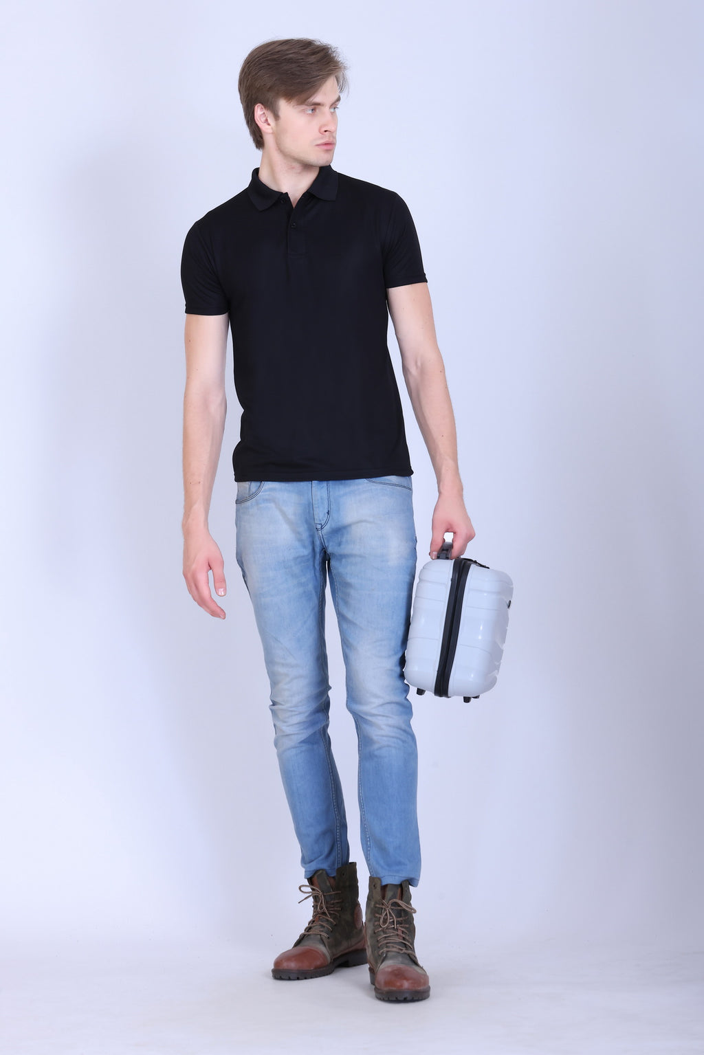 Sports Republic Acti-Play Dryfit Polo T-Shirt in Black - 6