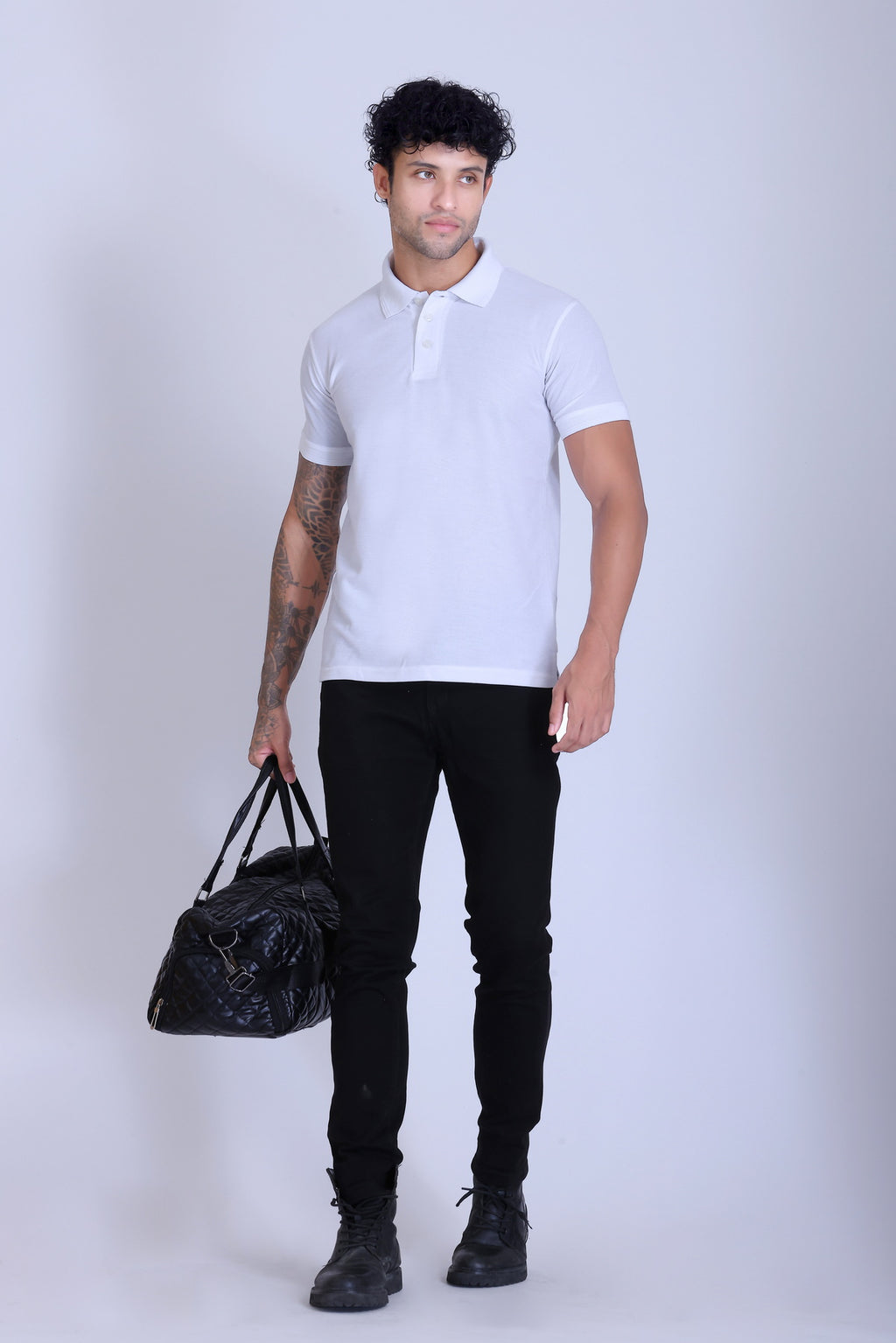 PIKMEE Promo-Tees Polo T-Shirt in White - image 7