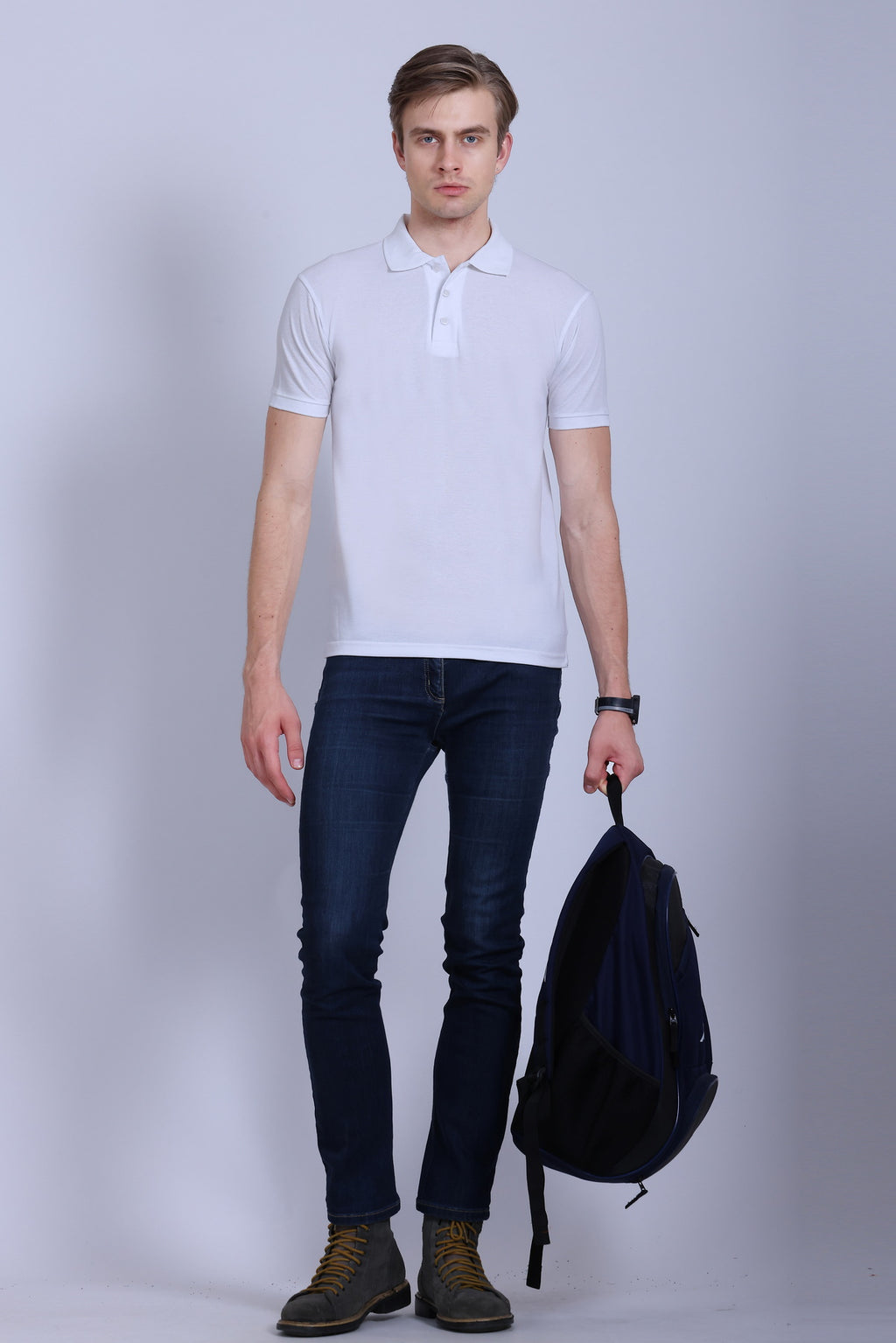 Fastees Bio Wash Polo T-Shirt