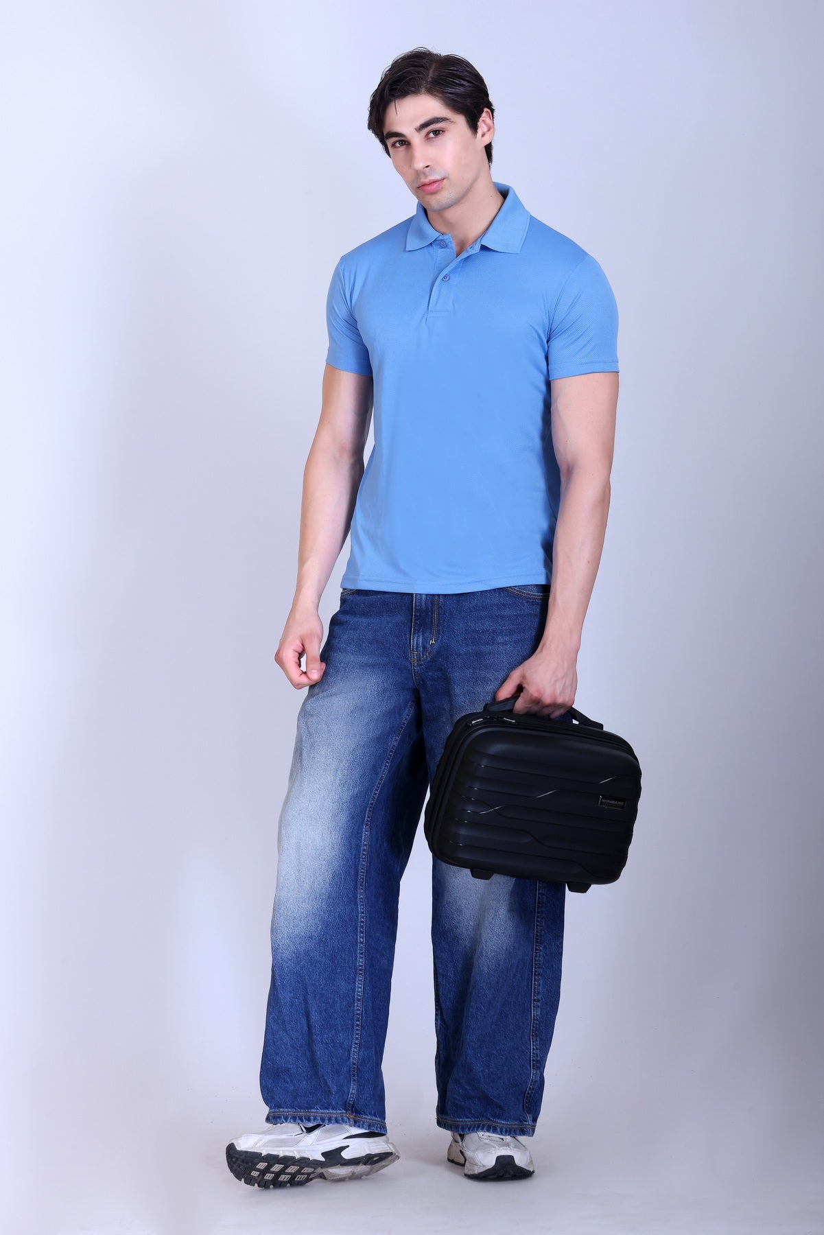 Sports Republic Acti-Play Dryfit Polo T-Shirt in Sky Blue - 6