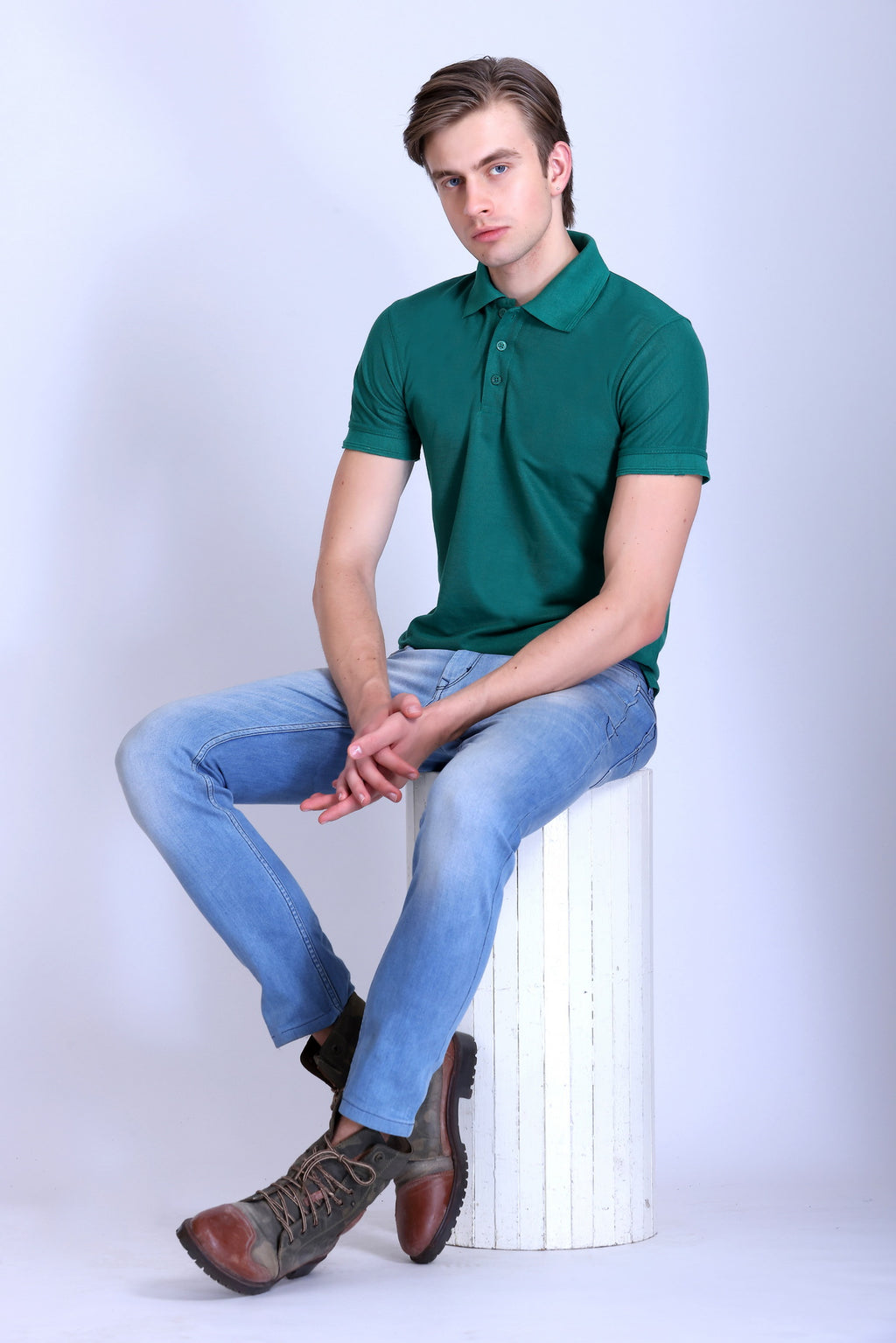PIKMEE Promo-Tees Polo T-Shirt in Arab Green - image 7