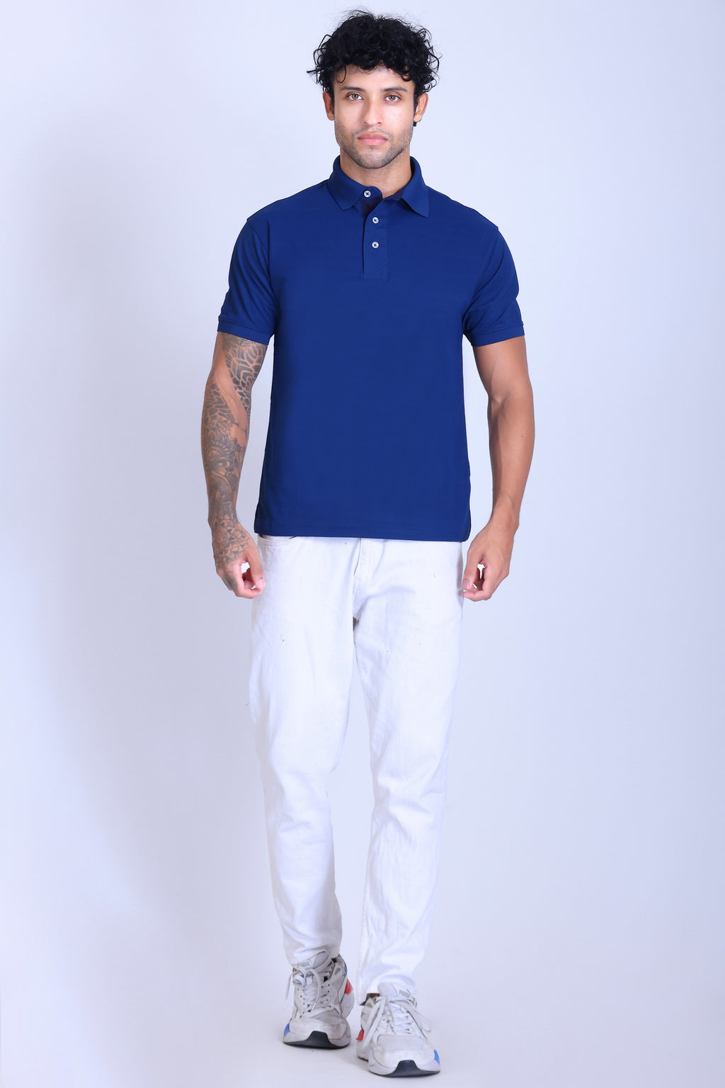 WINBARG Spanish Polo T-Shirt in Teal Blue - image 6