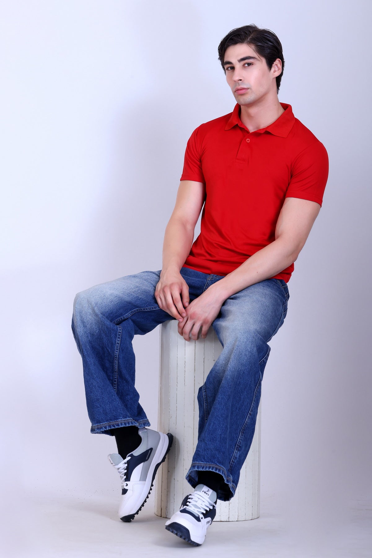 Sports Republic Acti-Play Dryfit Polo T-Shirt in Red - 6