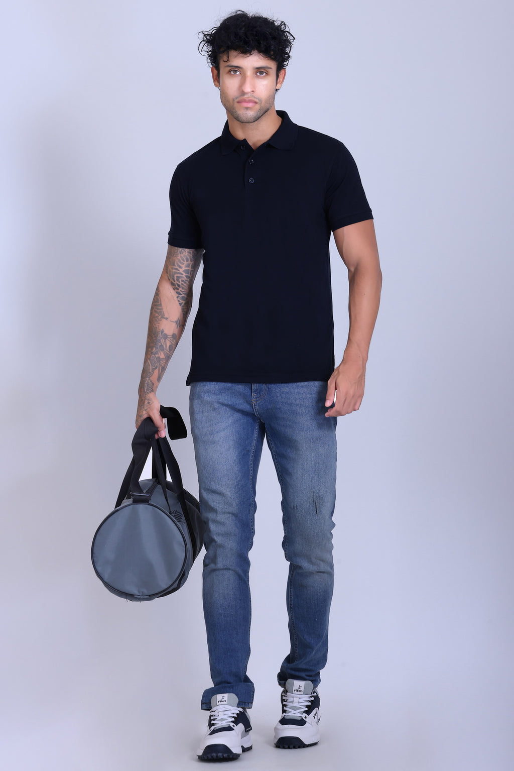 PIKMEE Quota Polo T-Shirt in Navy Blue - image 7