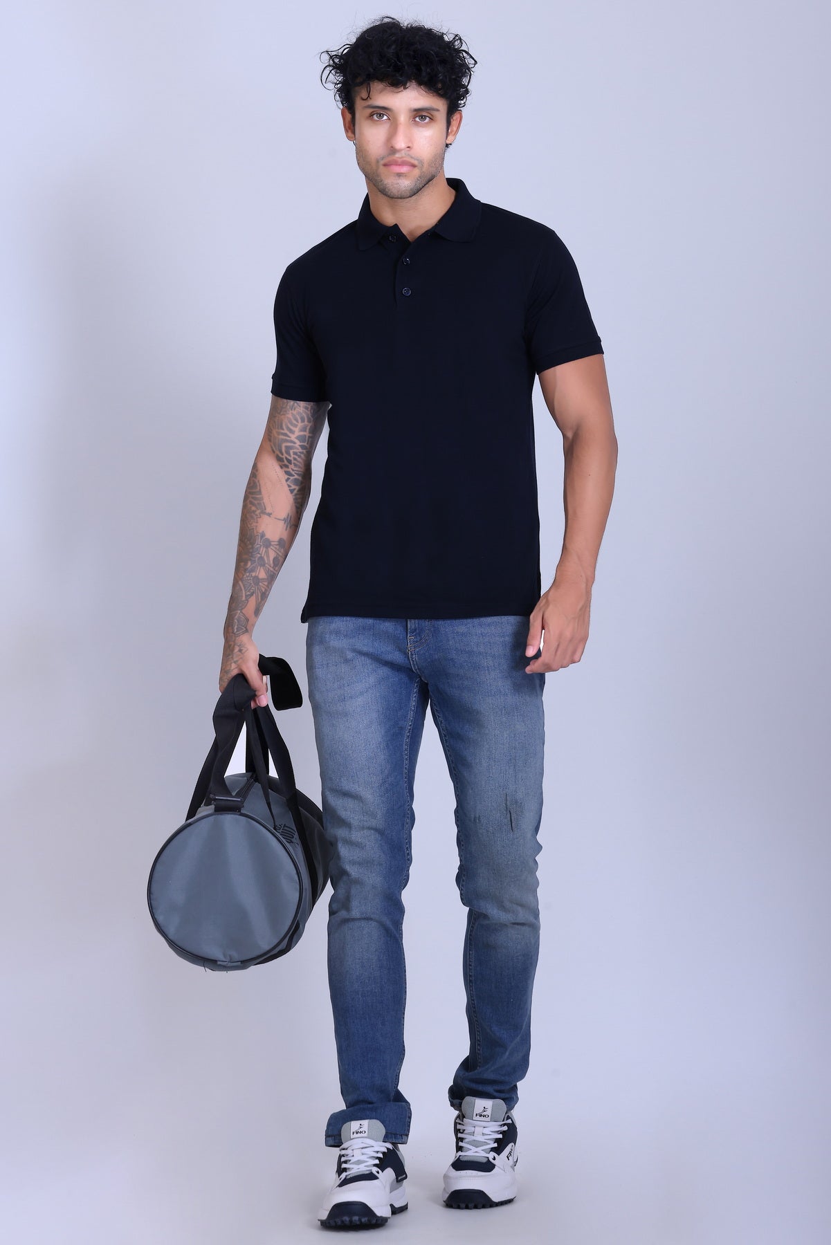 PIKMEE Quota Polo T-Shirt in Navy Blue - image 7