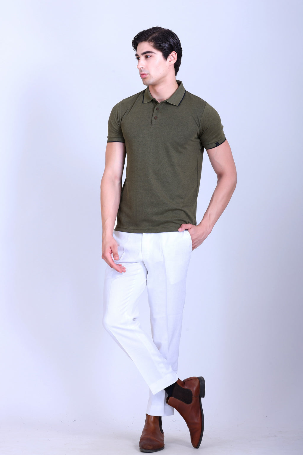 Bird Eye Stretch Polo