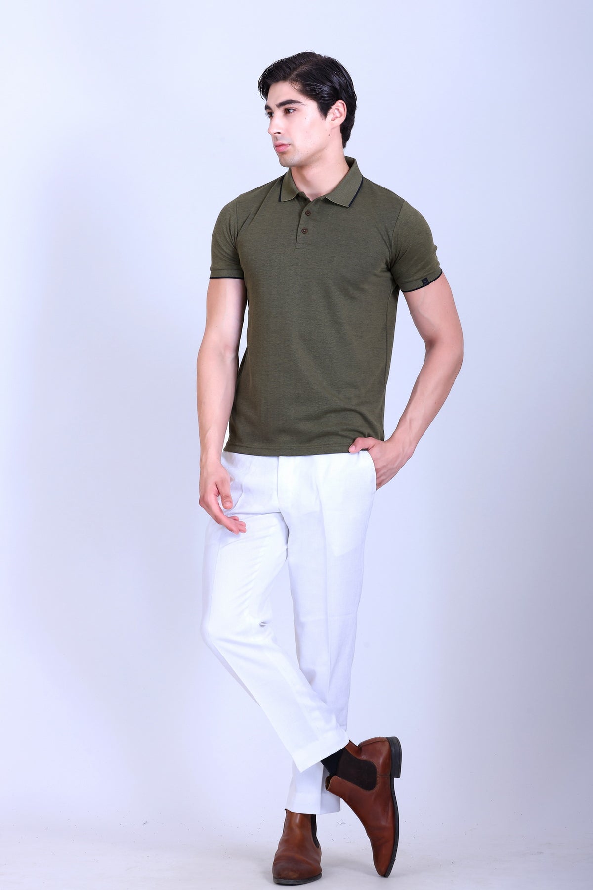 Bird Eye Stretch Polo