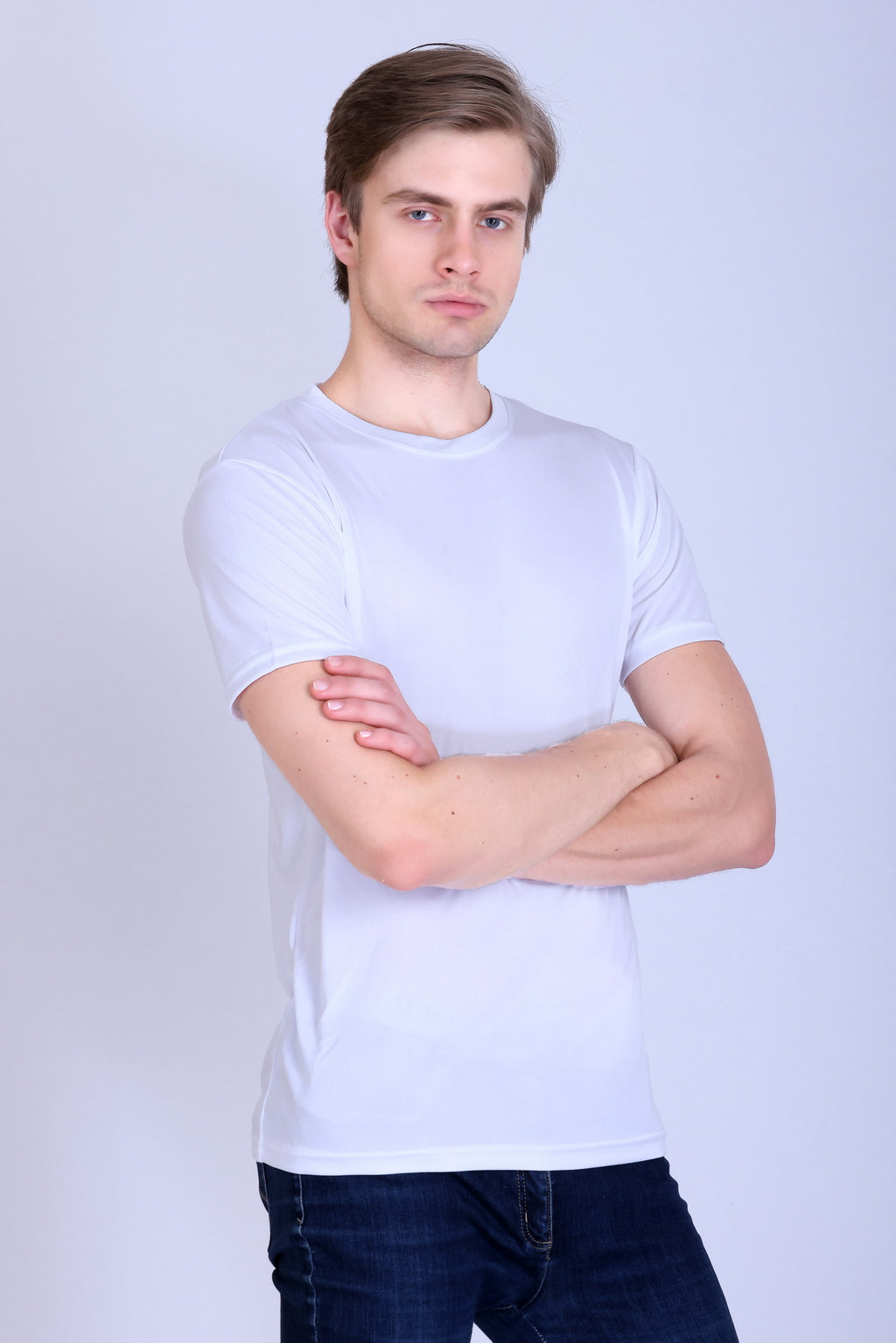 Sports Republic Acti-Go Dryfit Crew Neck T-Shirt in White - 7