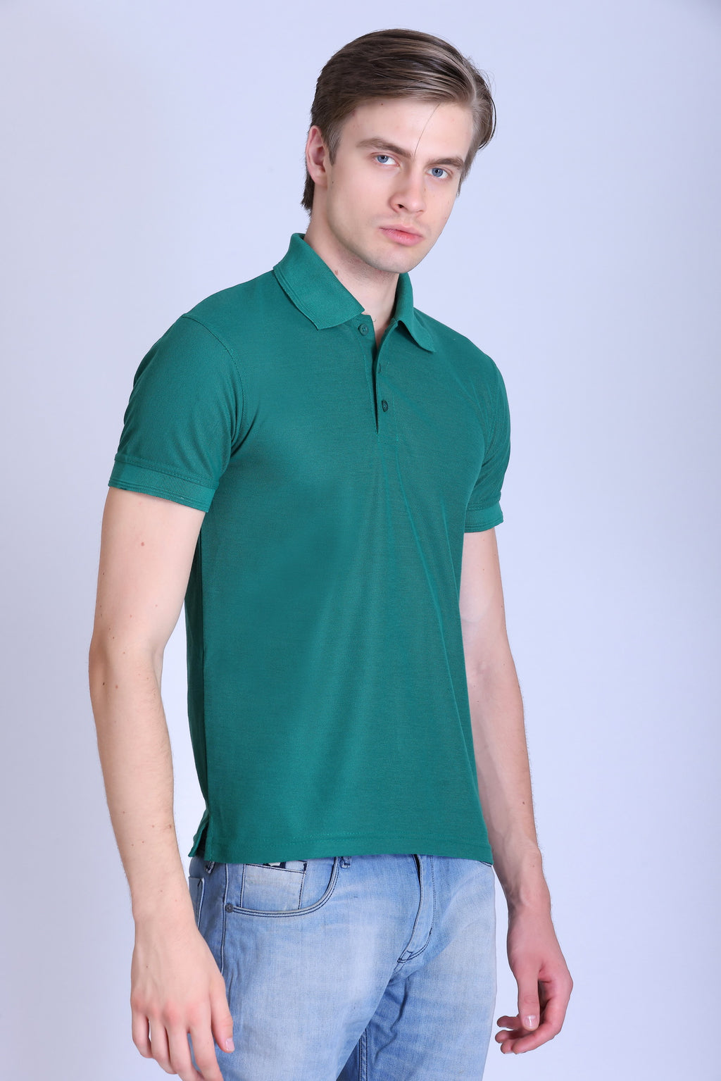 PIKMEE Promo-Tees Polo T-Shirt in Arab Green - image 8