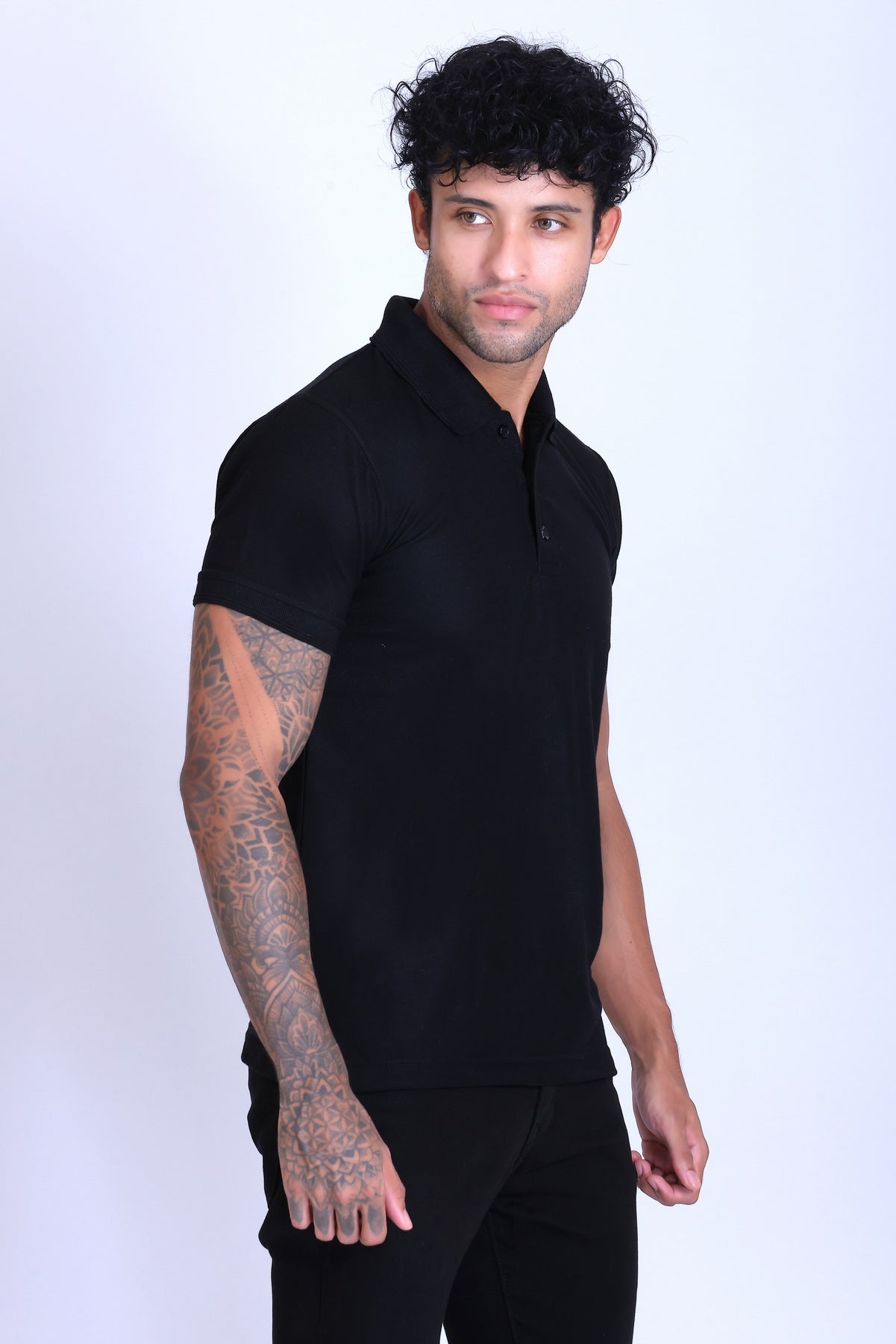PIKMEE Promo-Tees Polo T-Shirt in Black - image 8