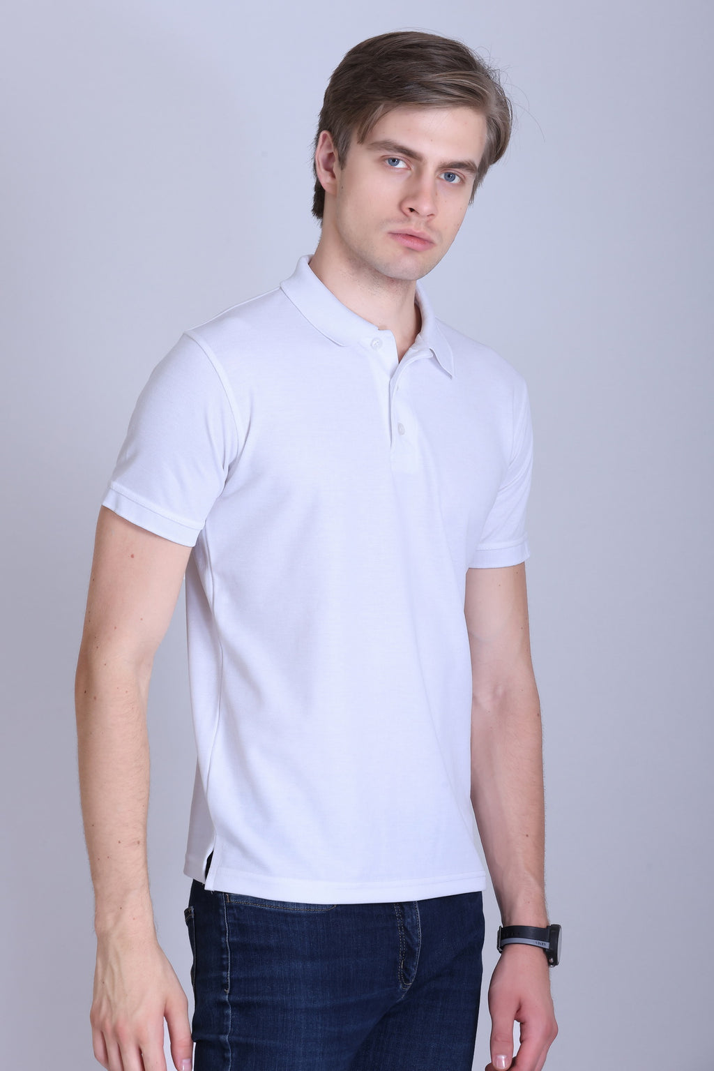 PIKMEE Titlis Polo T-Shirt in White - image 8