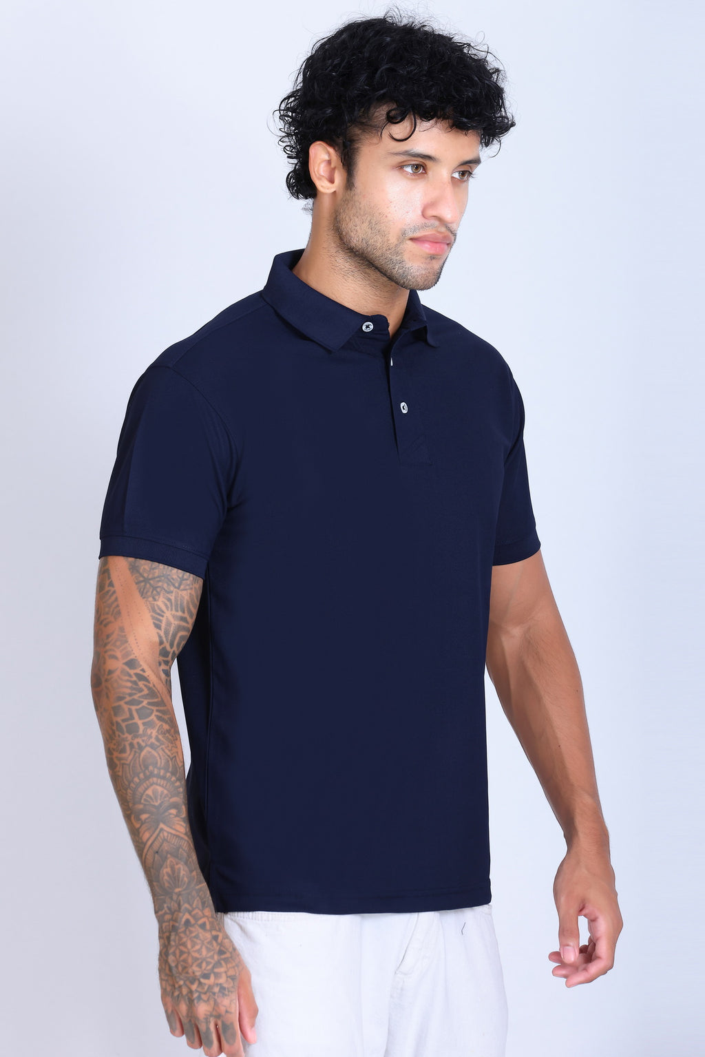 WINBARG Spanish Polo T-Shirt in Mountain Blue - image 7