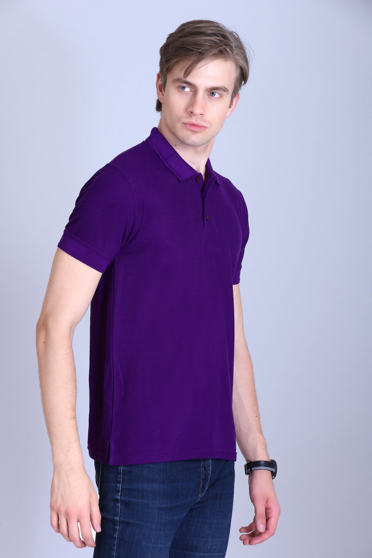 PIKMEE Promo-Tees Polo T-Shirt in Purple - image 8