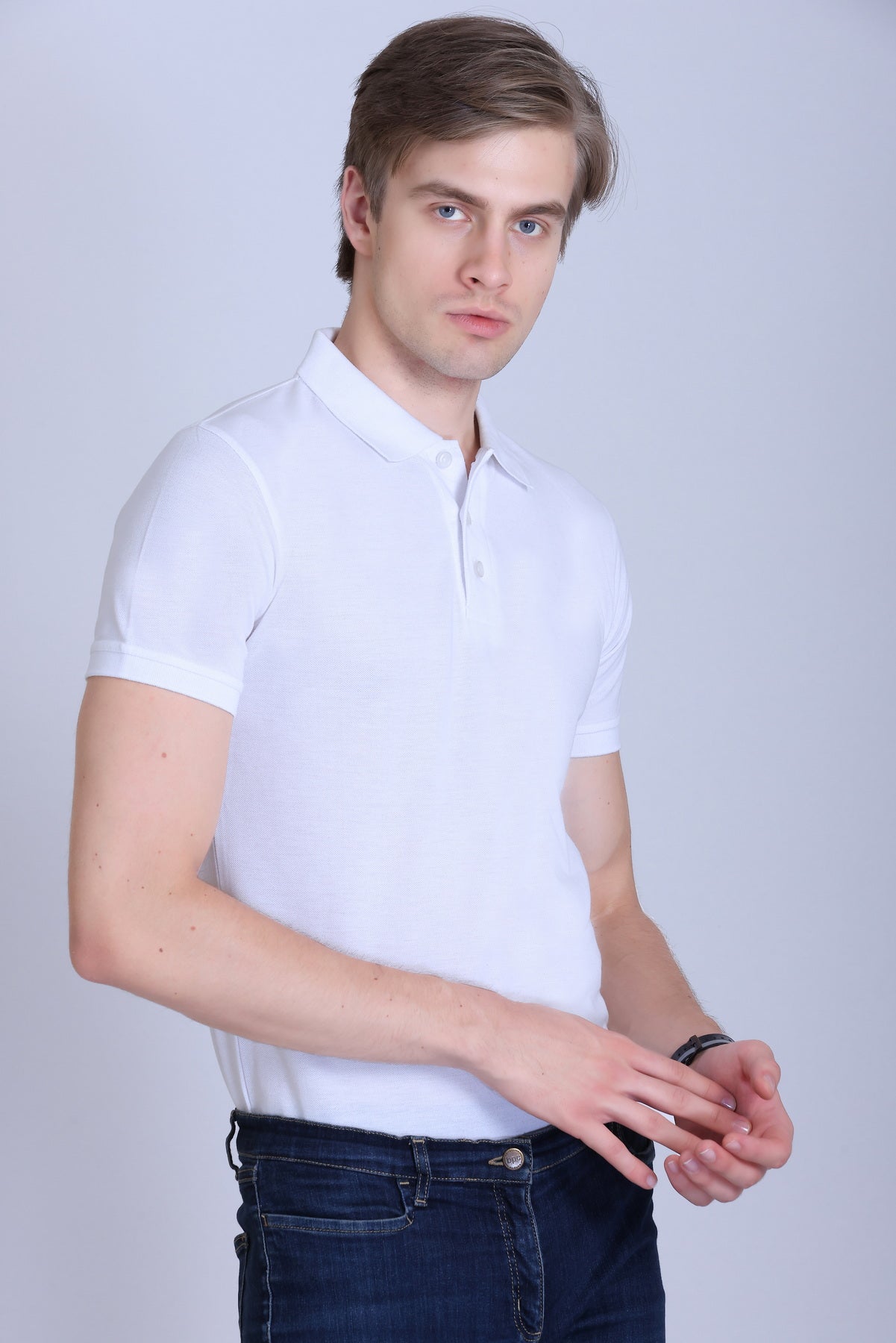 PIKMEE Quota Polo T-Shirt in White - image 8