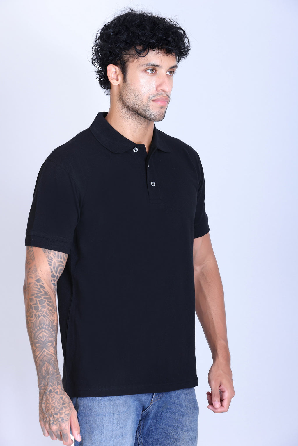 WINBARG Spanish Polo T-Shirt in Black - image 7