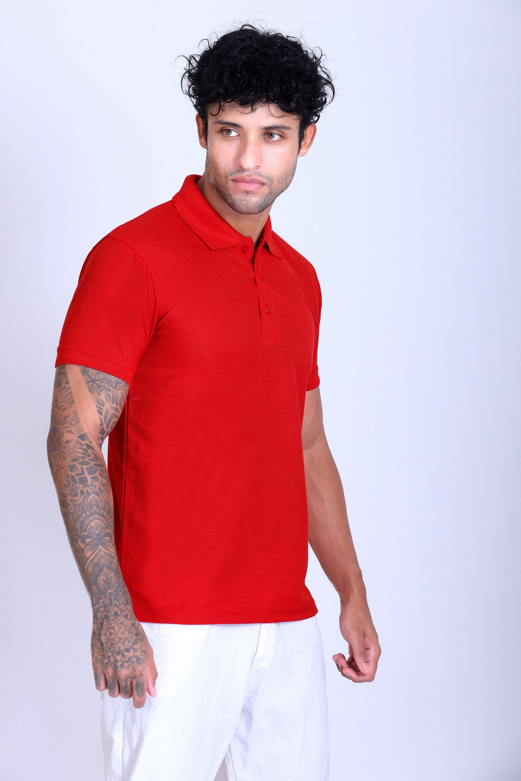 PIKMEE Promo-Tees Polo T-Shirt in Red - image 8