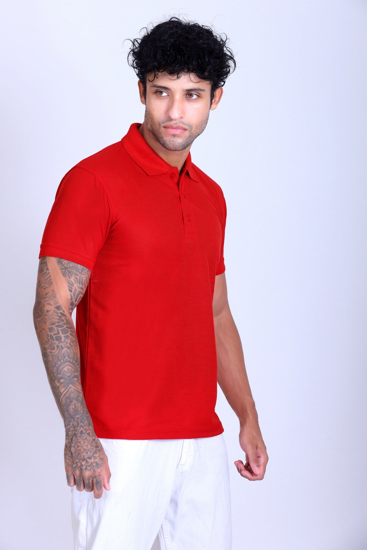 PIKMEE Promo-Tees Polo T-Shirt in Red - image 8