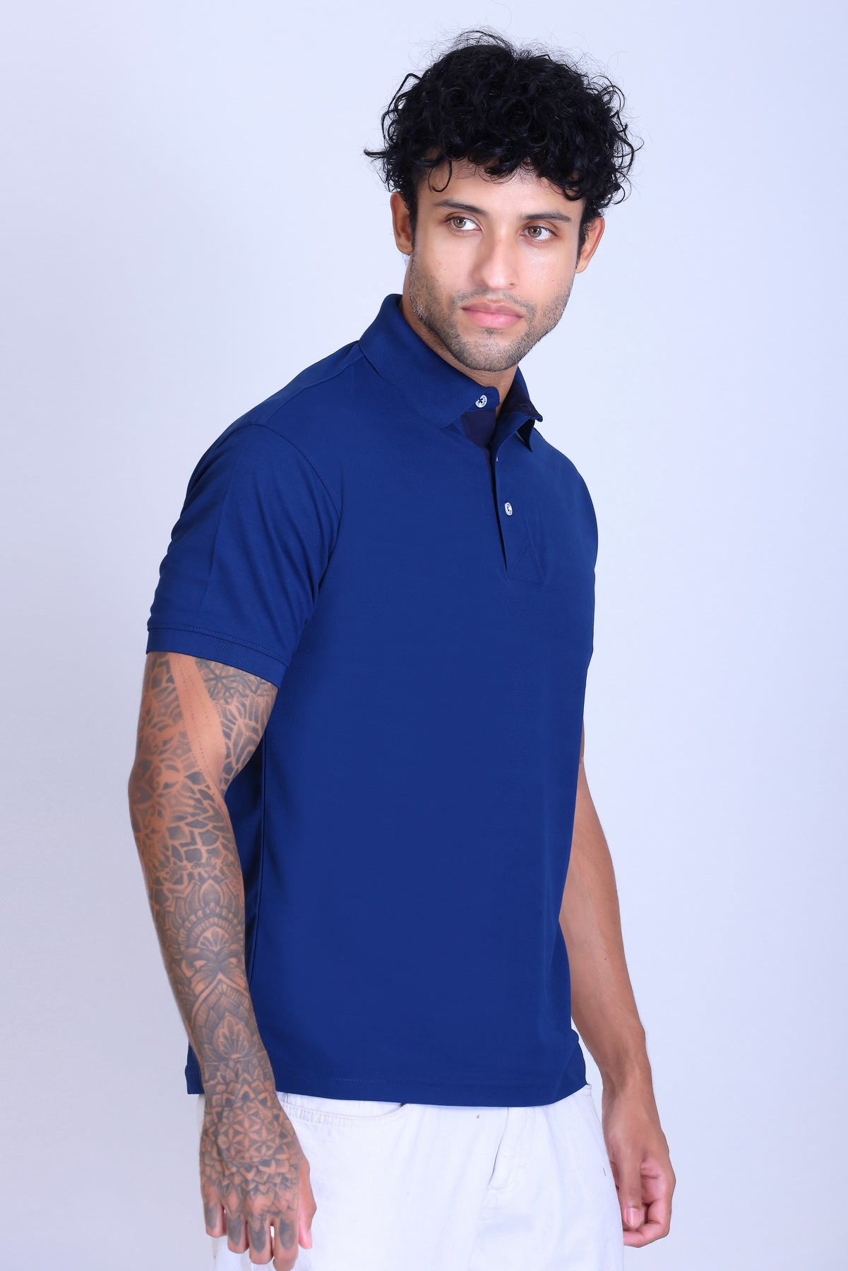WINBARG Spanish Polo T-Shirt in Teal Blue - image 7