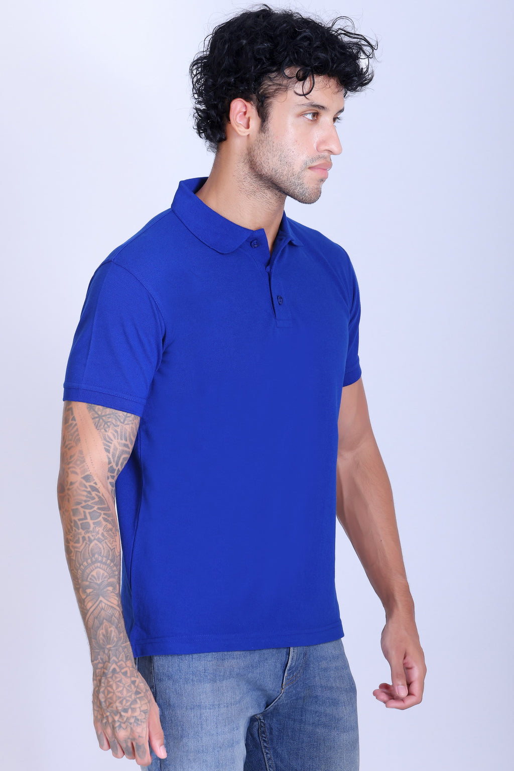 PIKMEE Fastees Polo T-Shirt in Royal Blue - image 8