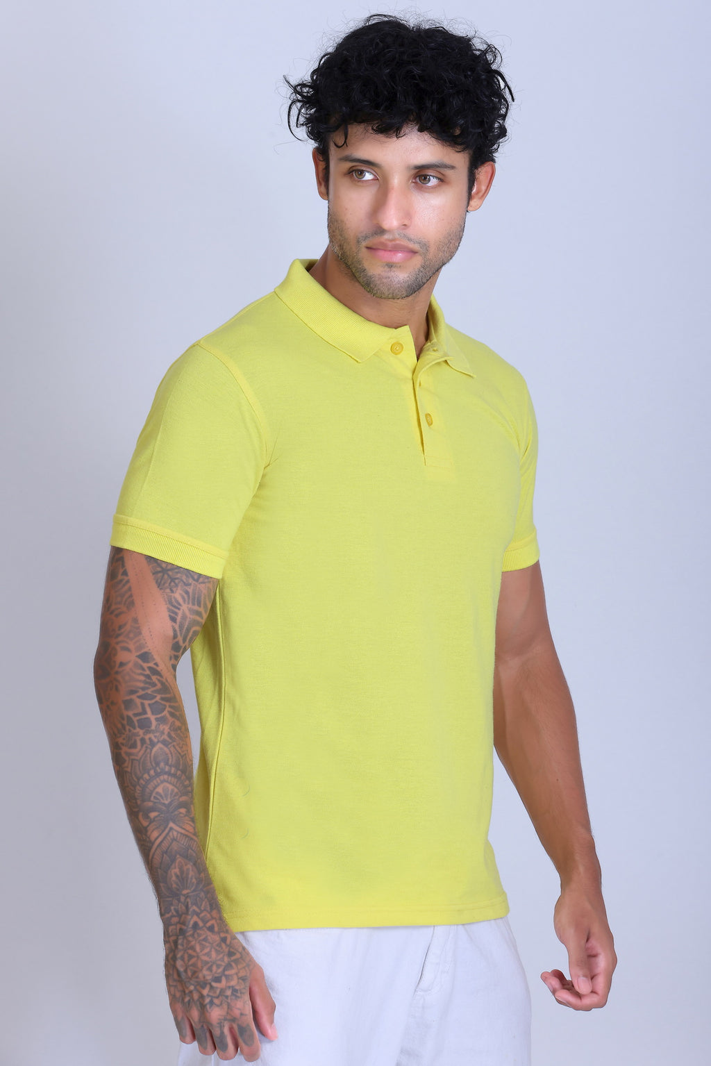 PIKMEE Fastees Polo T-Shirt in Lemon Yellow - image 8
