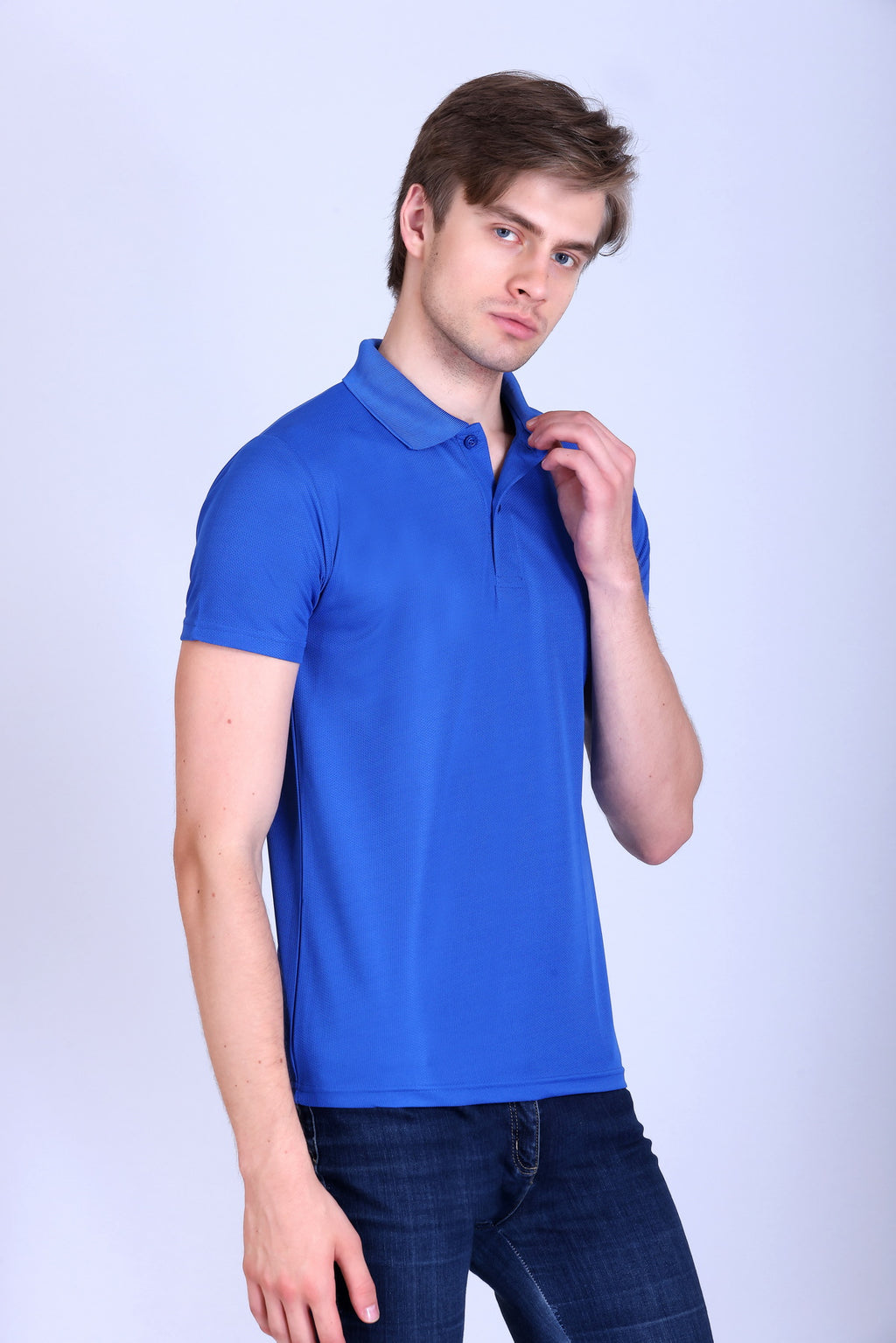 Sports Republic Acti-Play Dryfit Polo T-Shirt in Royal Blue - 7