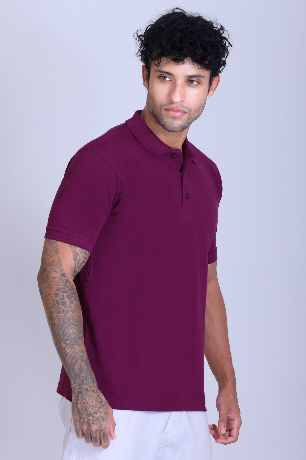 PIKMEE Fastees Polo T-Shirt in Majenta - image 8